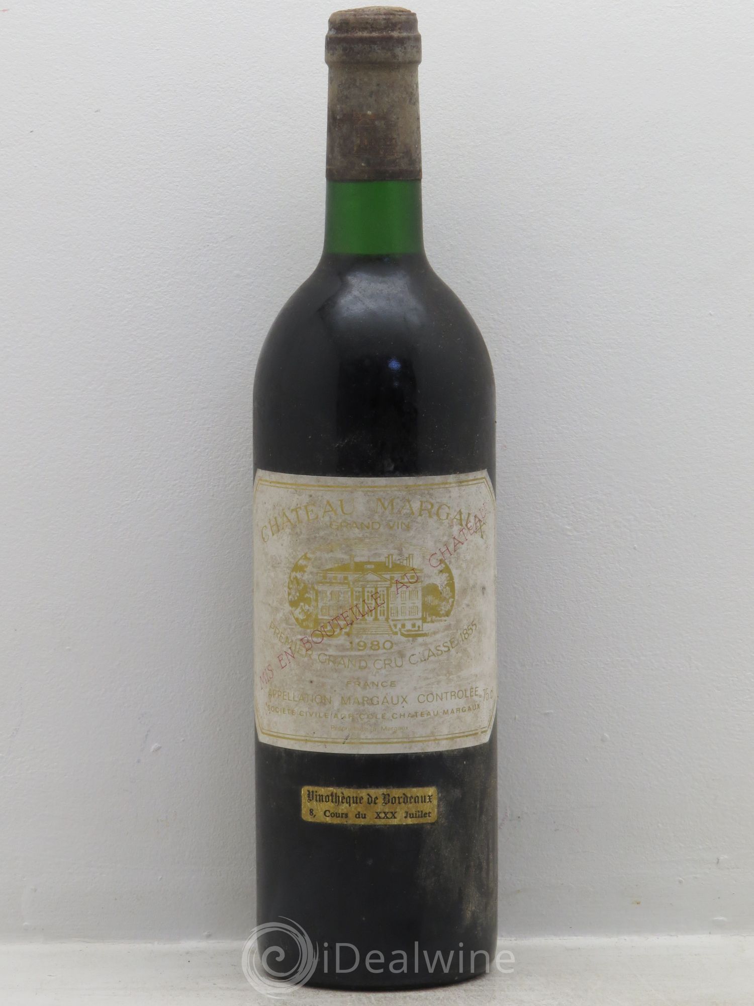 Château Margaux 1er Grand Cru Classé 1980 - Lot de 1 bouteille - 0