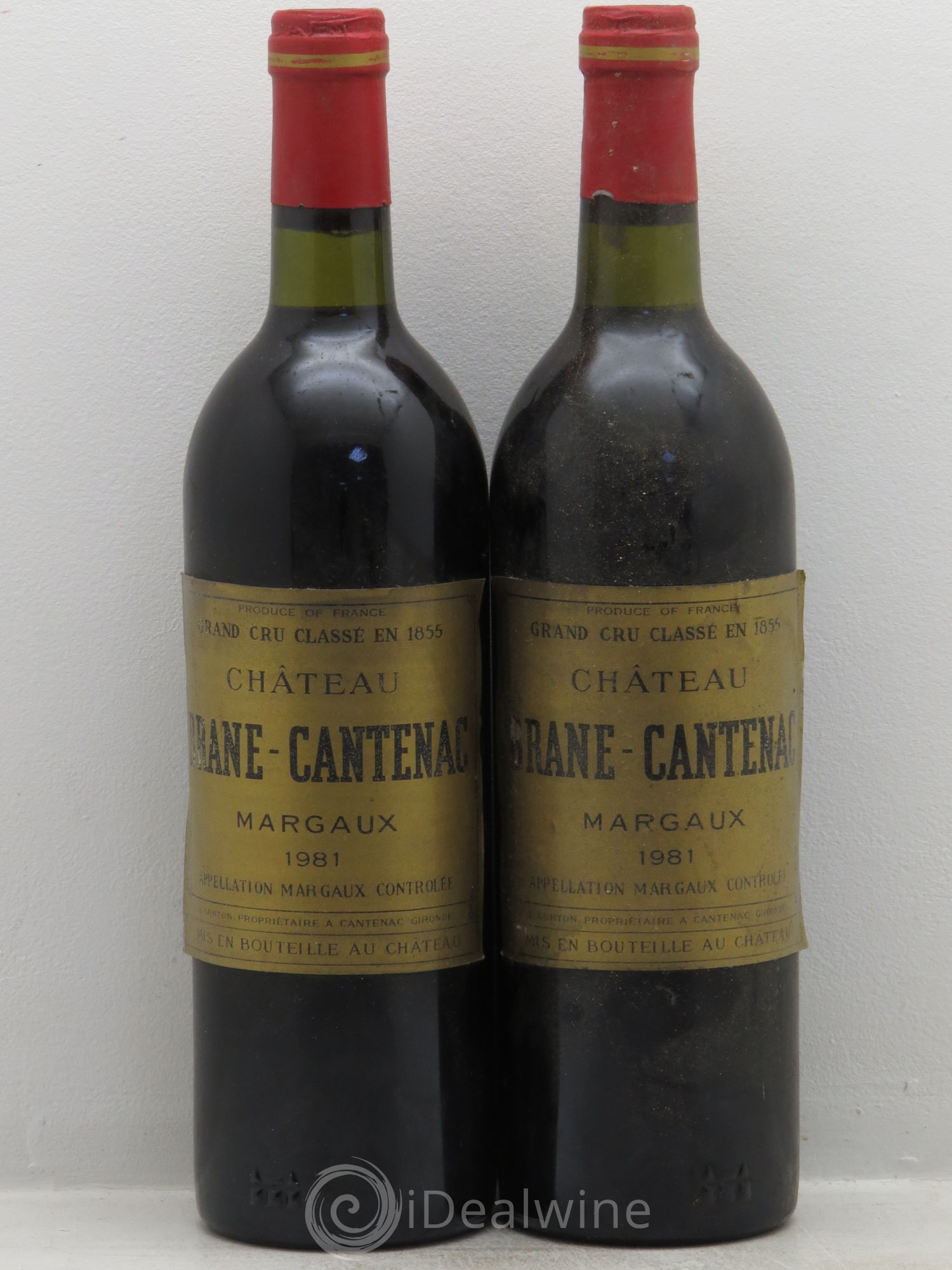 Château Brane Cantenac 2ème Grand Cru Classé 1981 - Lot de 2 bouteilles - 0