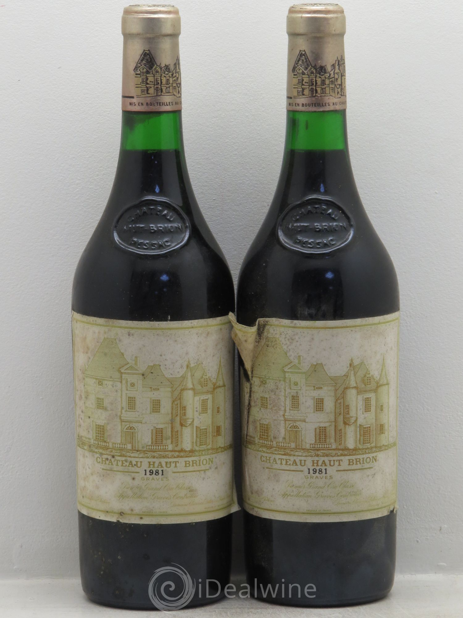 Château Haut Brion 1er Grand Cru Classé 1981 - Lot de 2 bouteilles - 0