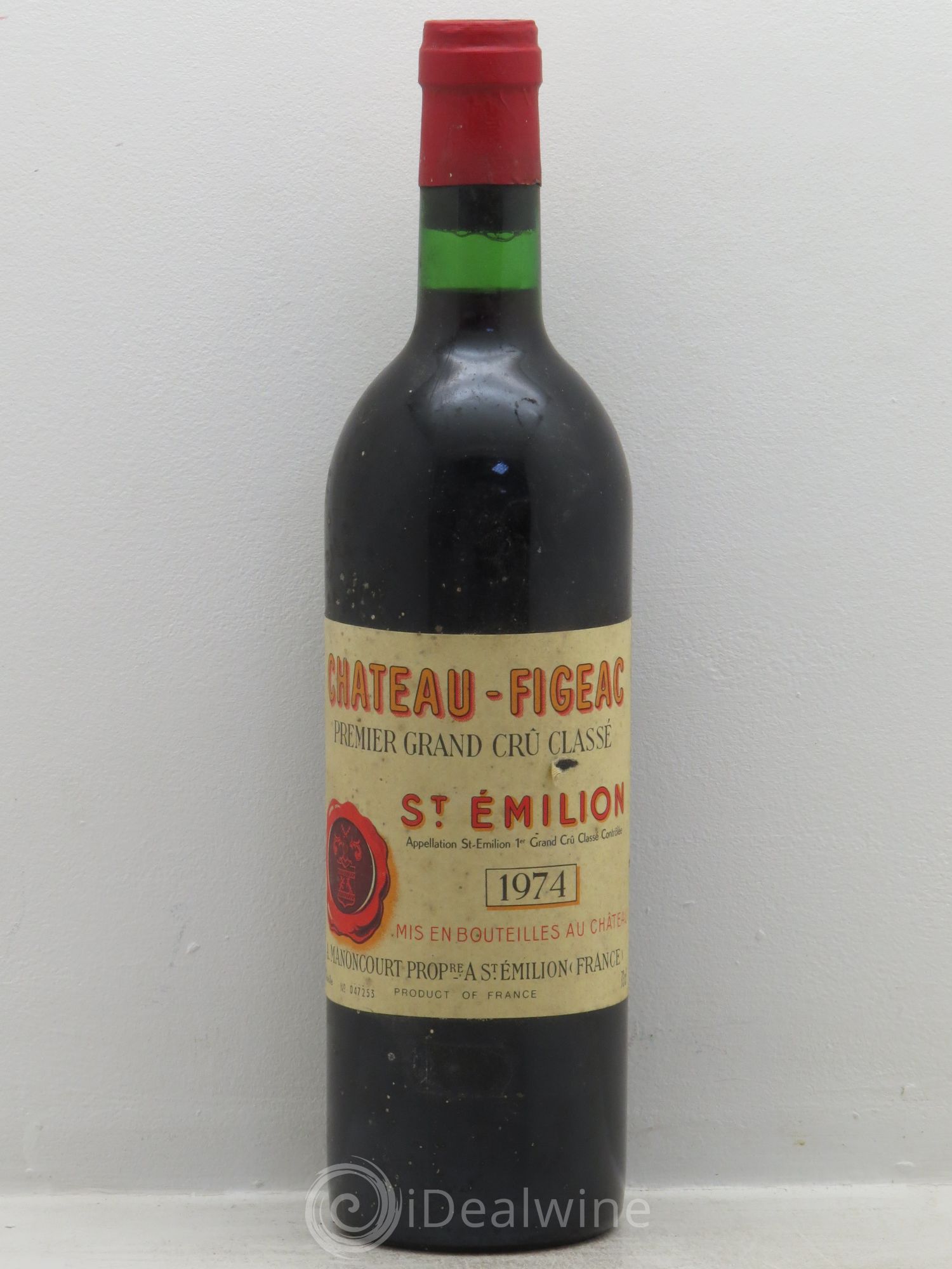 Château Figeac 1er Grand Cru Classé A 1974 - Lot de 1 bouteille - 0