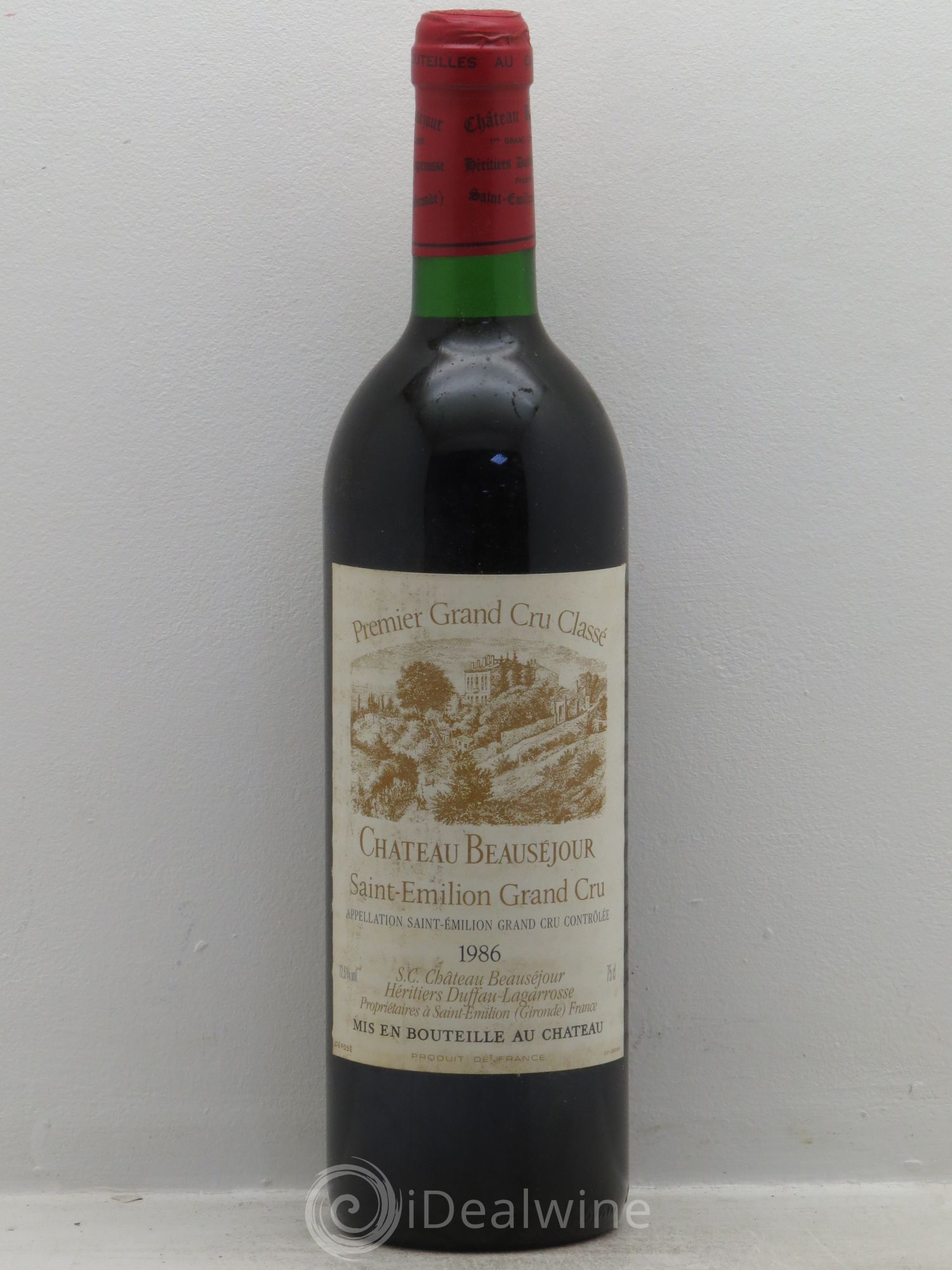 Château Beauséjour (Duffau-Lagarrosse) 1er Grand Cru Classé B 1986 - Posten von 1 Flasche - 0