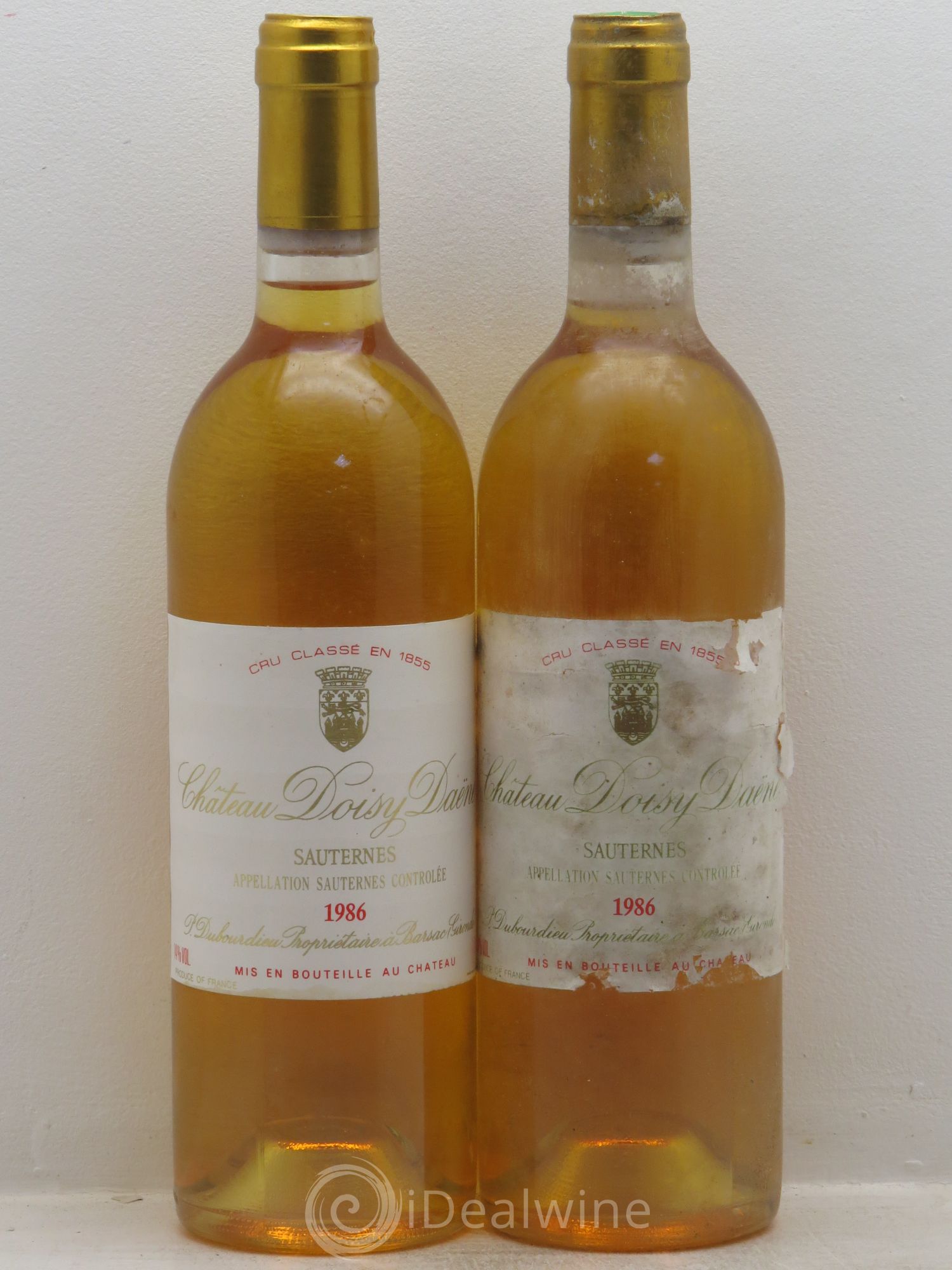Château Doisy Daëne 2ème Grand Cru Classé 1986 - Lotto di 2 bottiglie - 0