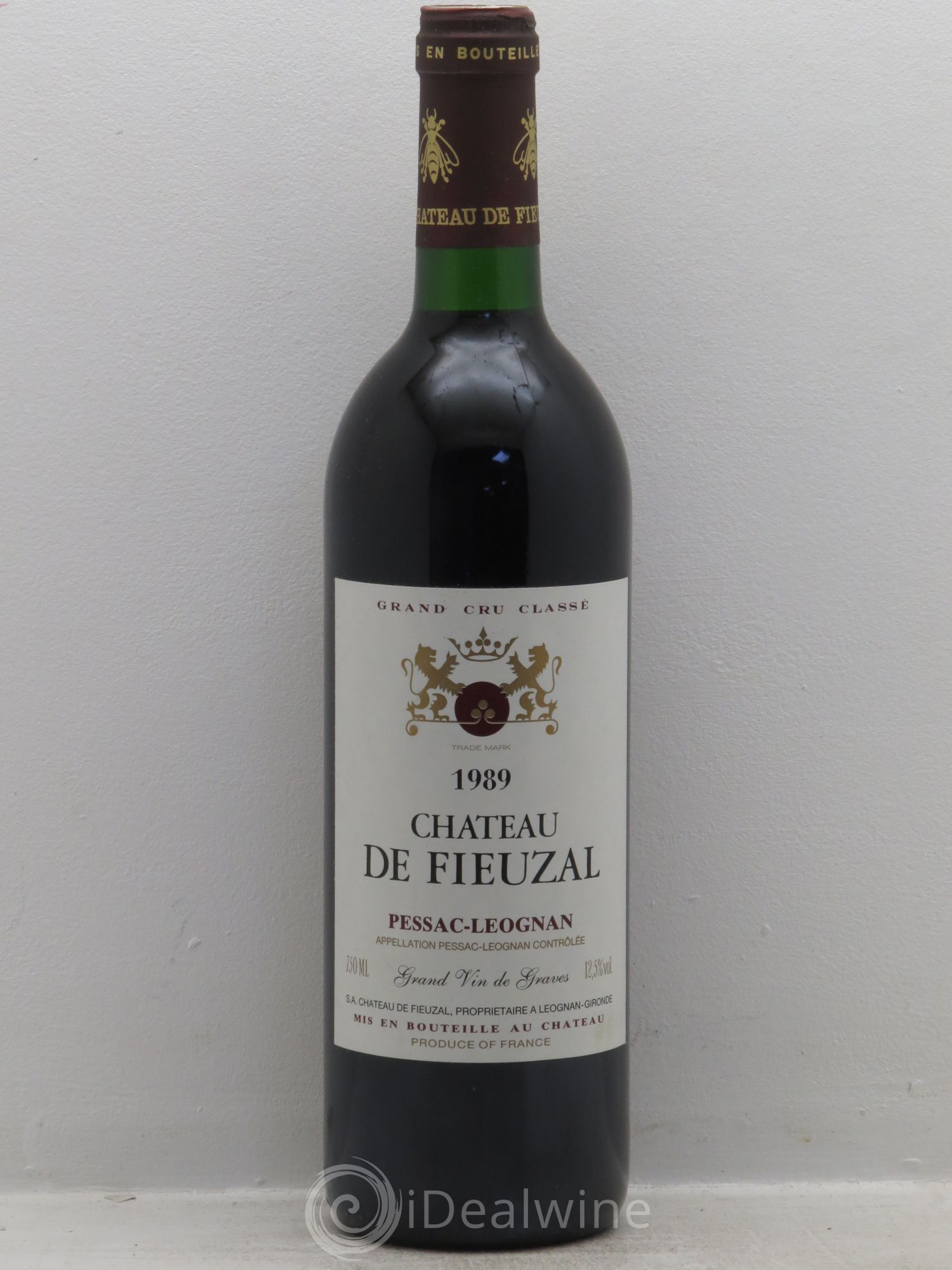 Château de Fieuzal Cru Classé de Graves 1989 - Lot de 1 bouteille - 0