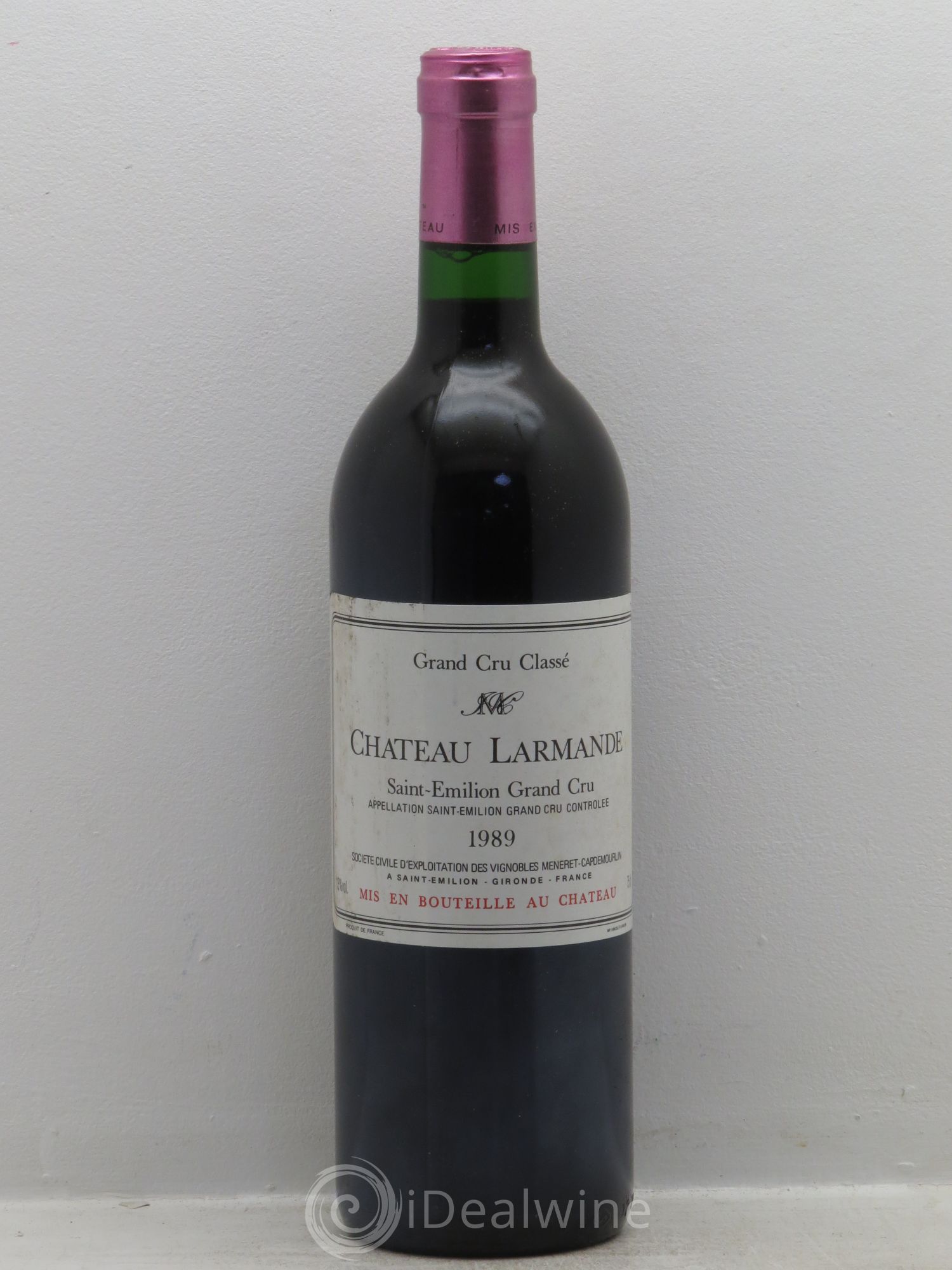 Château Larmande Grand Cru Classé 1989 - Lot de 1 bouteille - 0