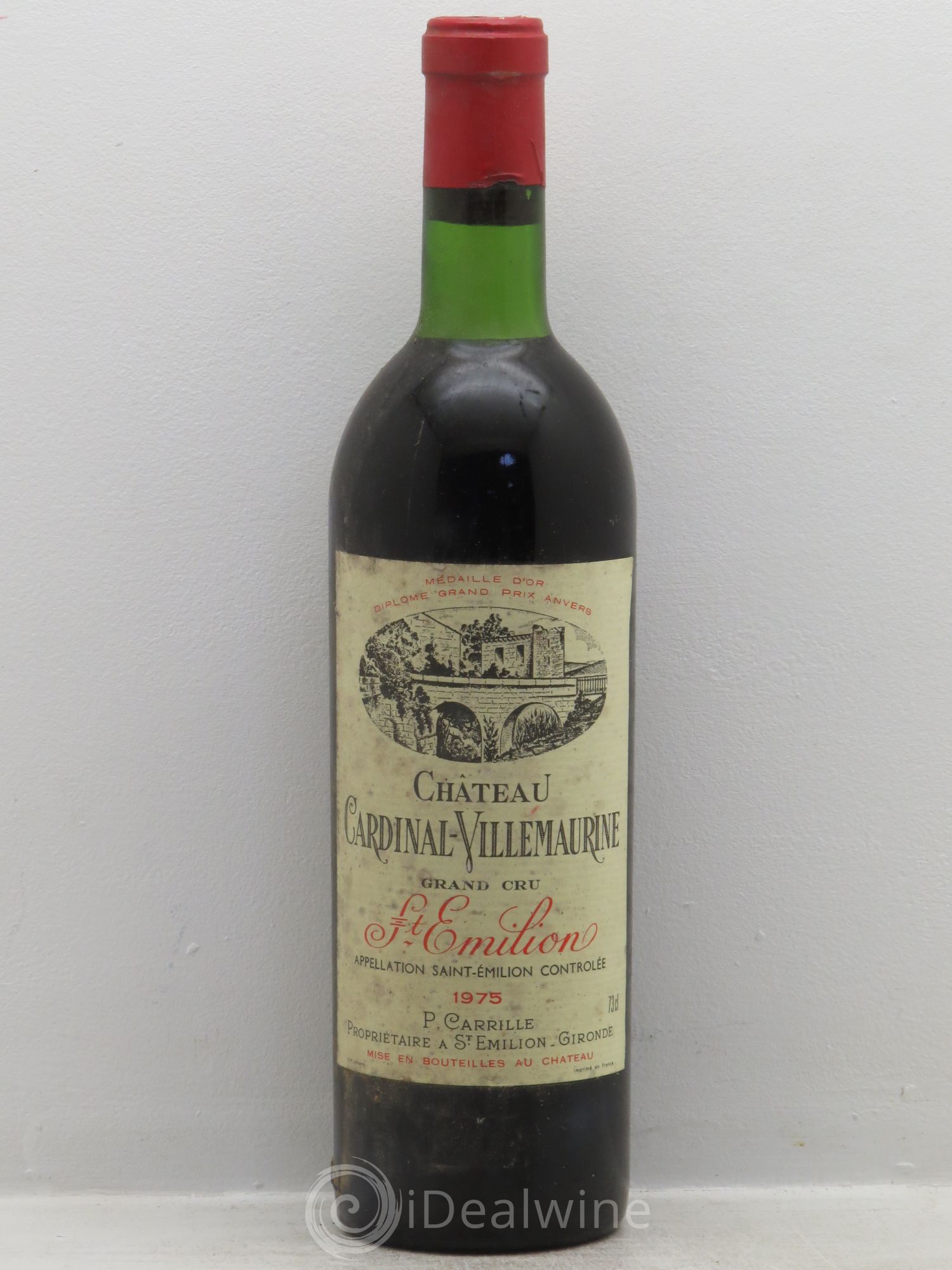 Saint-Émilion Château Cardinal Villemaurine 1975 - Lot de 1 bouteille - 0