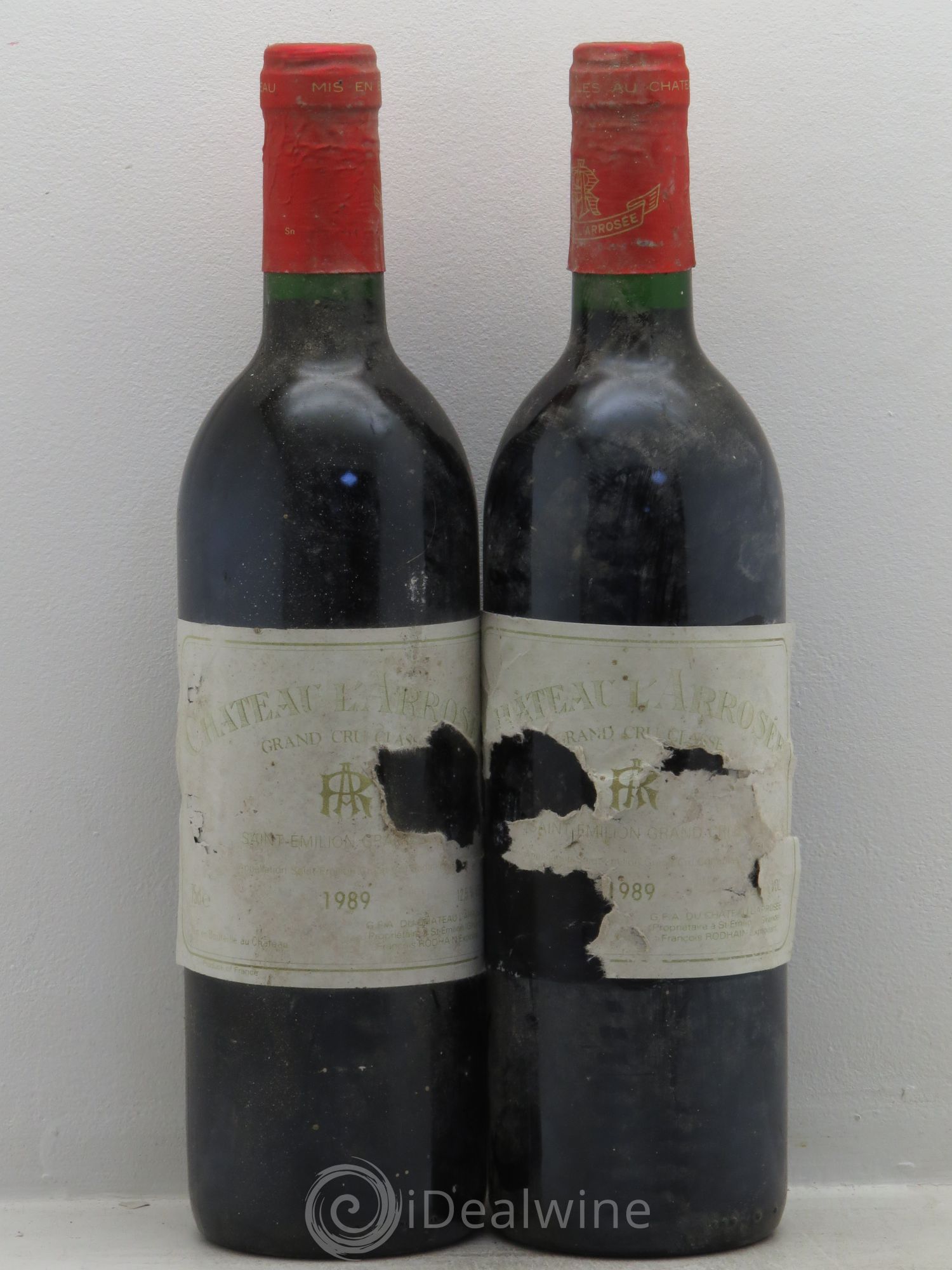Château l' Arrosée Grand Cru Classé 1989 - Lot de 2 bouteilles - 0