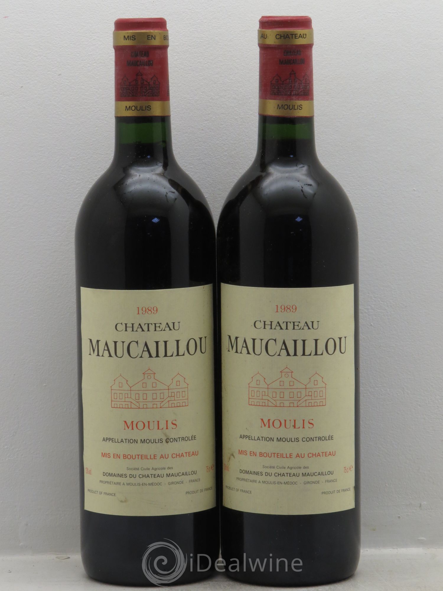 Château Maucaillou 1989 - Lot de 2 bouteilles - 0