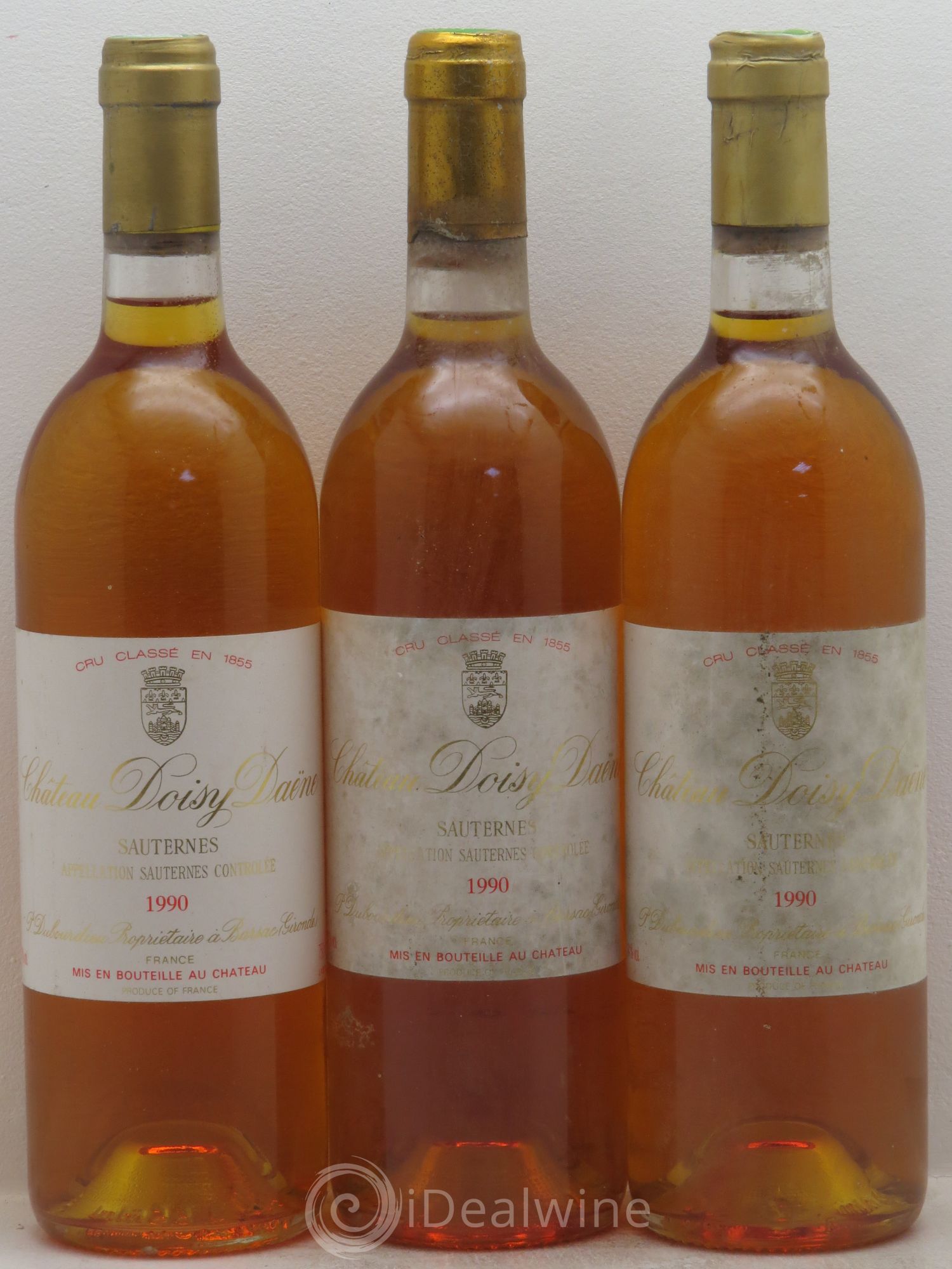 Château Doisy Daëne 2ème Grand Cru Classé 1990 - Lotto di 3 bottiglie - 0