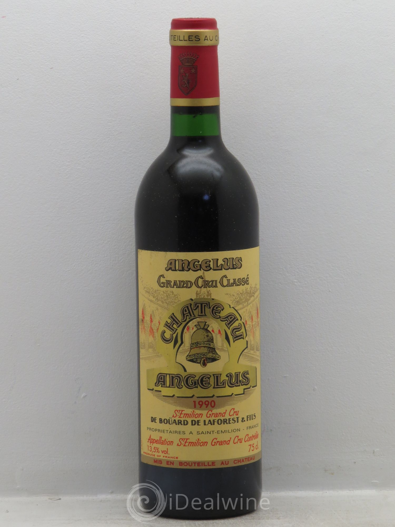 Château Angélus 1er Grand Cru Classé A 1990 - Lot de 1 bouteille - 0