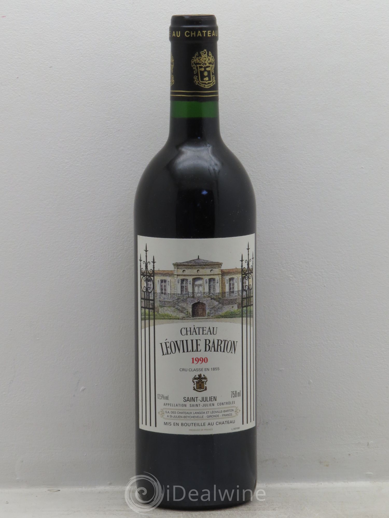 Château Léoville Barton 2ème Grand Cru Classé 1990 - Lot de 1 bouteille - 0