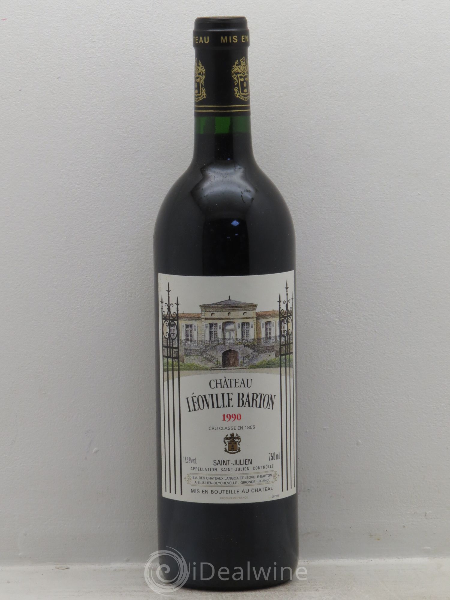 Château Léoville Barton 2ème Grand Cru Classé 1990 - Lot de 1 bouteille - 0