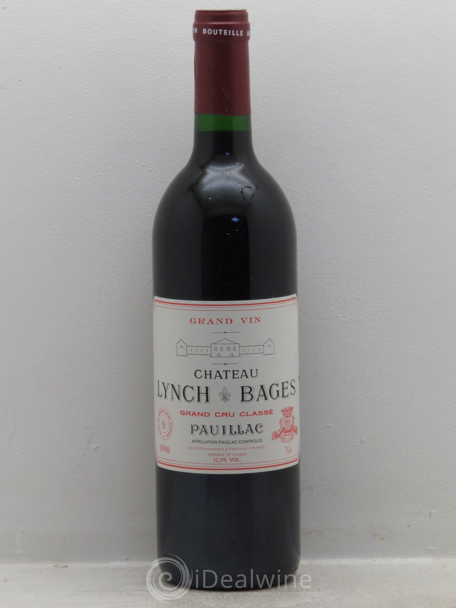 Château Lynch Bages 5ème Grand Cru Classé 1990 - Lot de 1 bouteille - 0