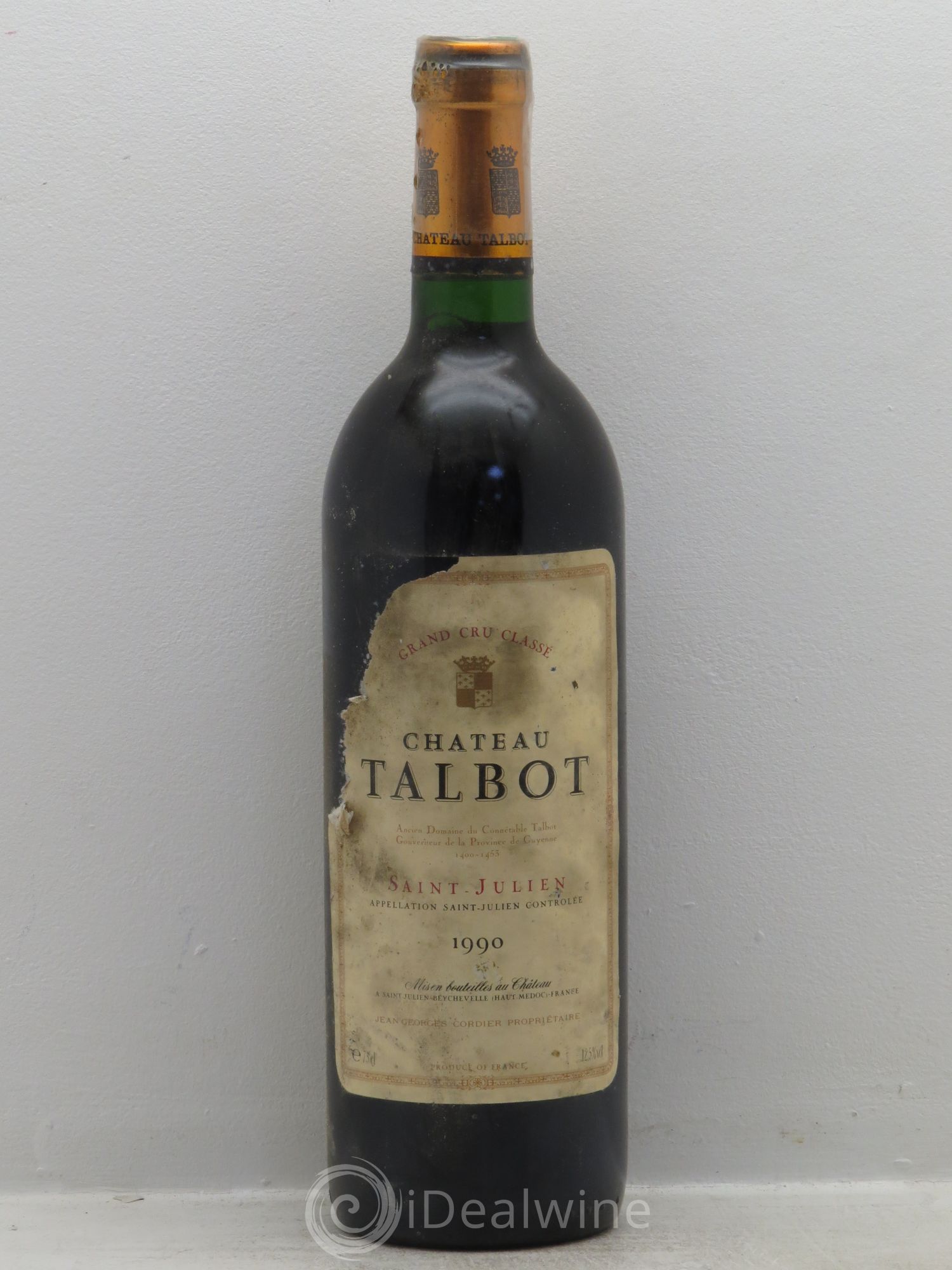 Château Talbot 4ème Grand Cru Classé 1990 - Lot de 1 bouteille - 0