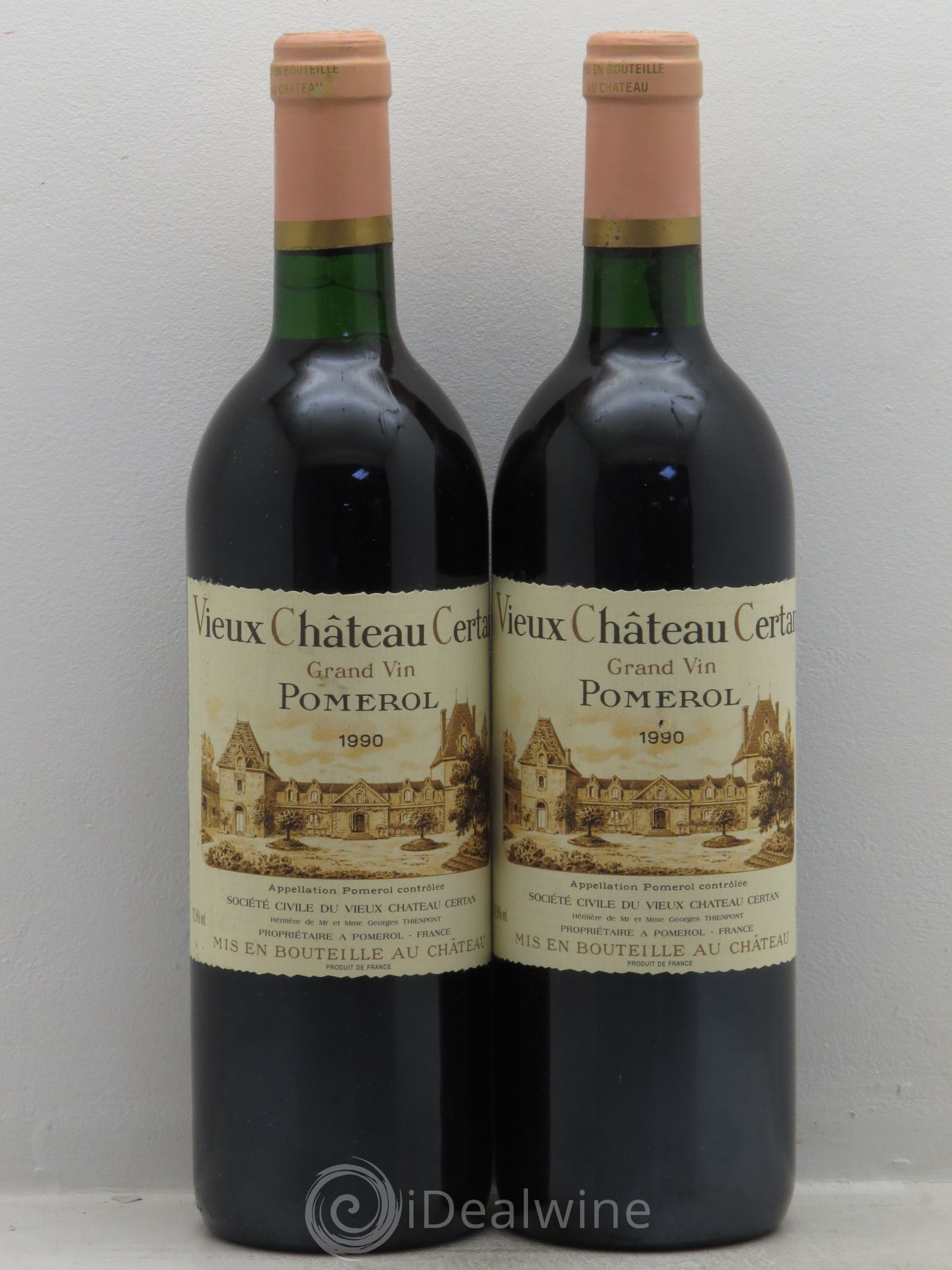 Vieux Château Certan 1990 - Lot de 2 bouteilles - 0