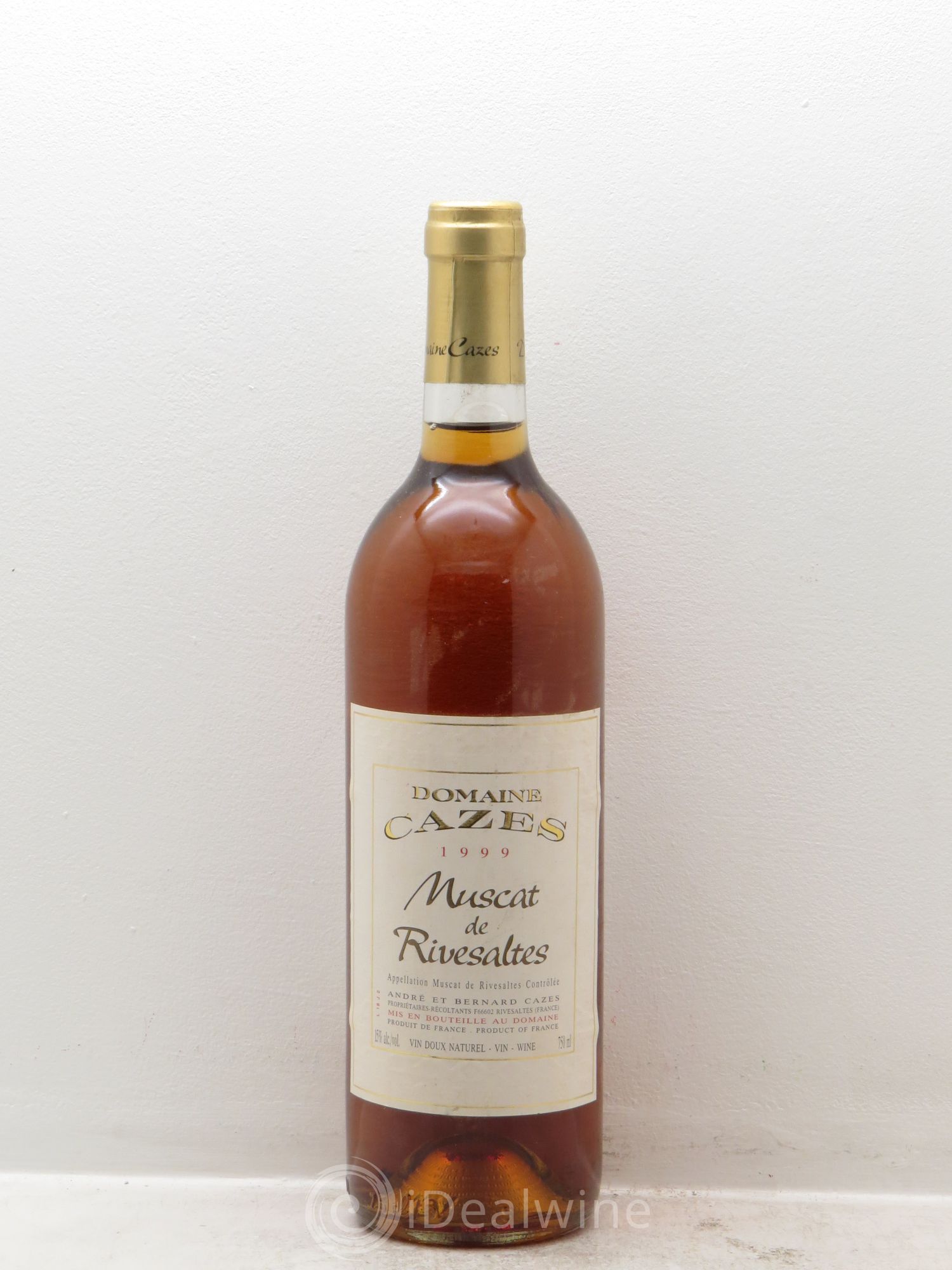 Muscat de Rivesaltes Domaine Cazes 1999 - Lot de 1 bouteille - 0