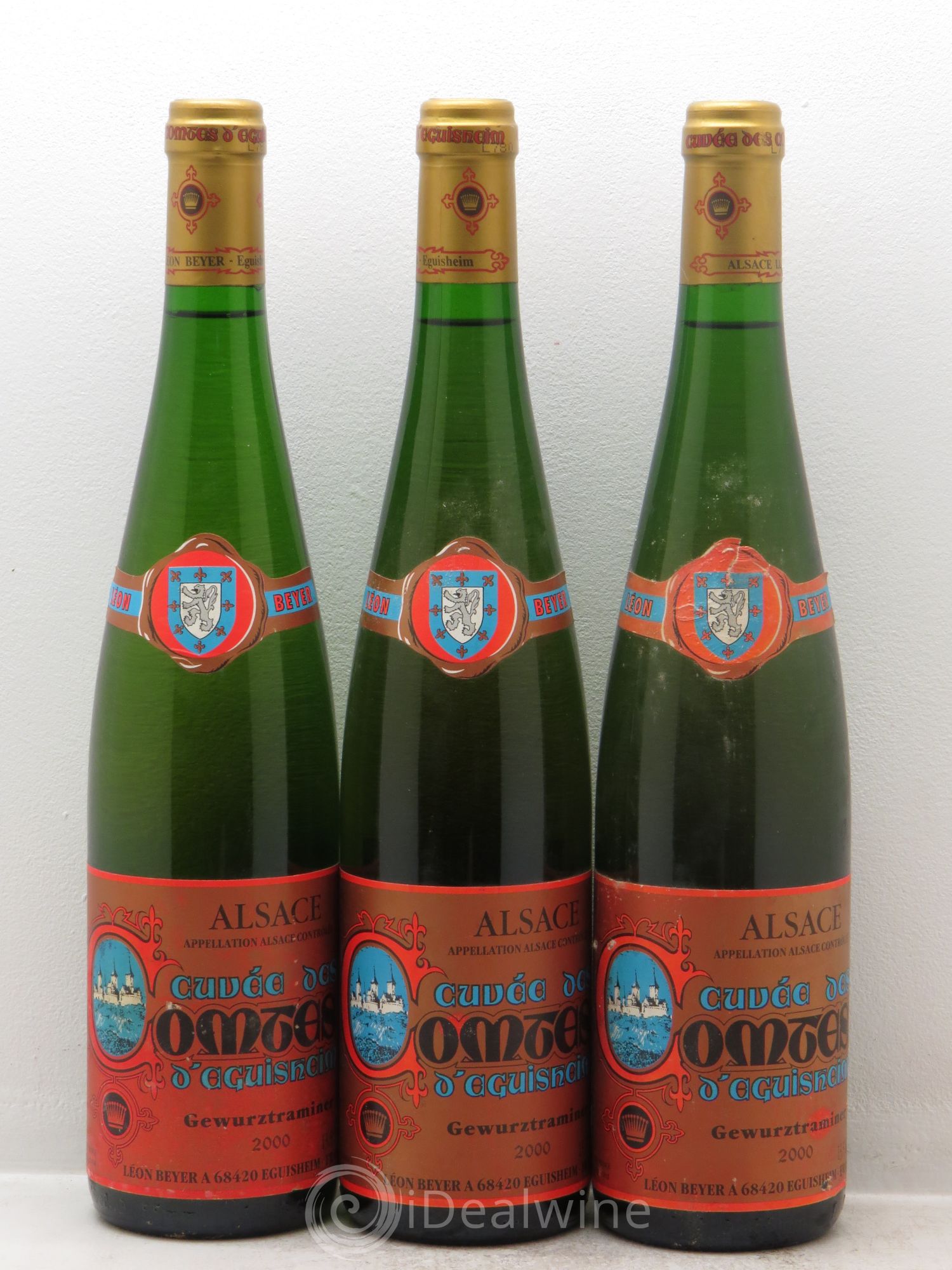 Gewurztraminer Cuvée des comtes d'Eguisheim - Leon Beyer (sans prix de réserve) 2000 - Posten von 3 Flaschen - 0