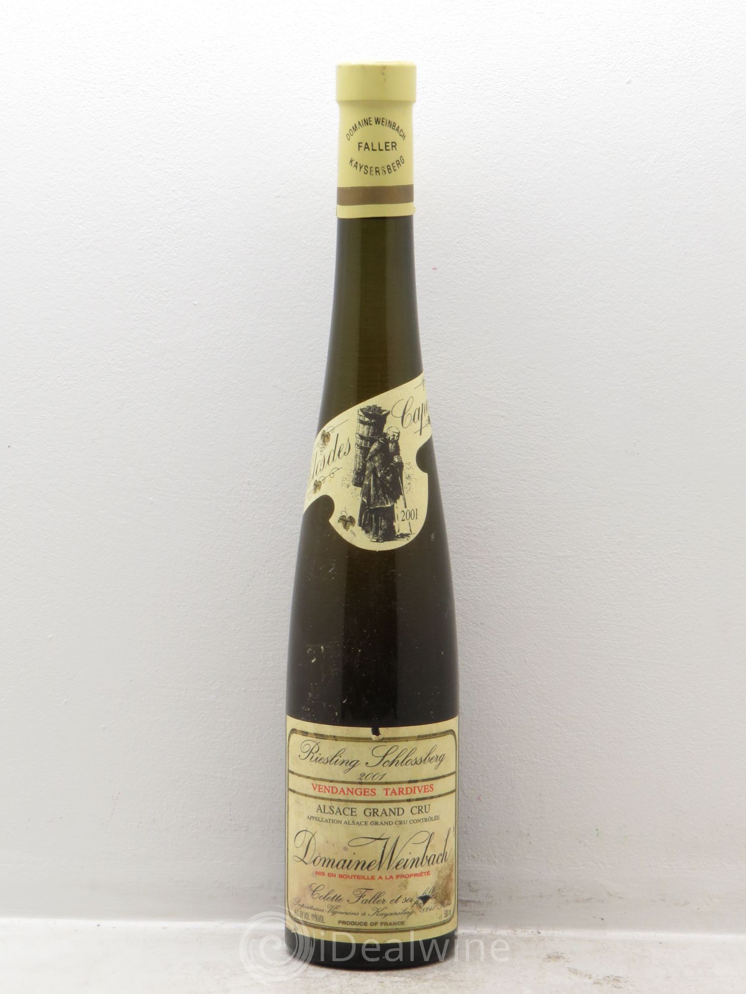 Alsace Riesling Vendanges Tardives Grand Cru Schlossberg Weinbach (Domaine) Clos des Capucins (50cl) 2001 - Lotto di 1 bottiglia - 0