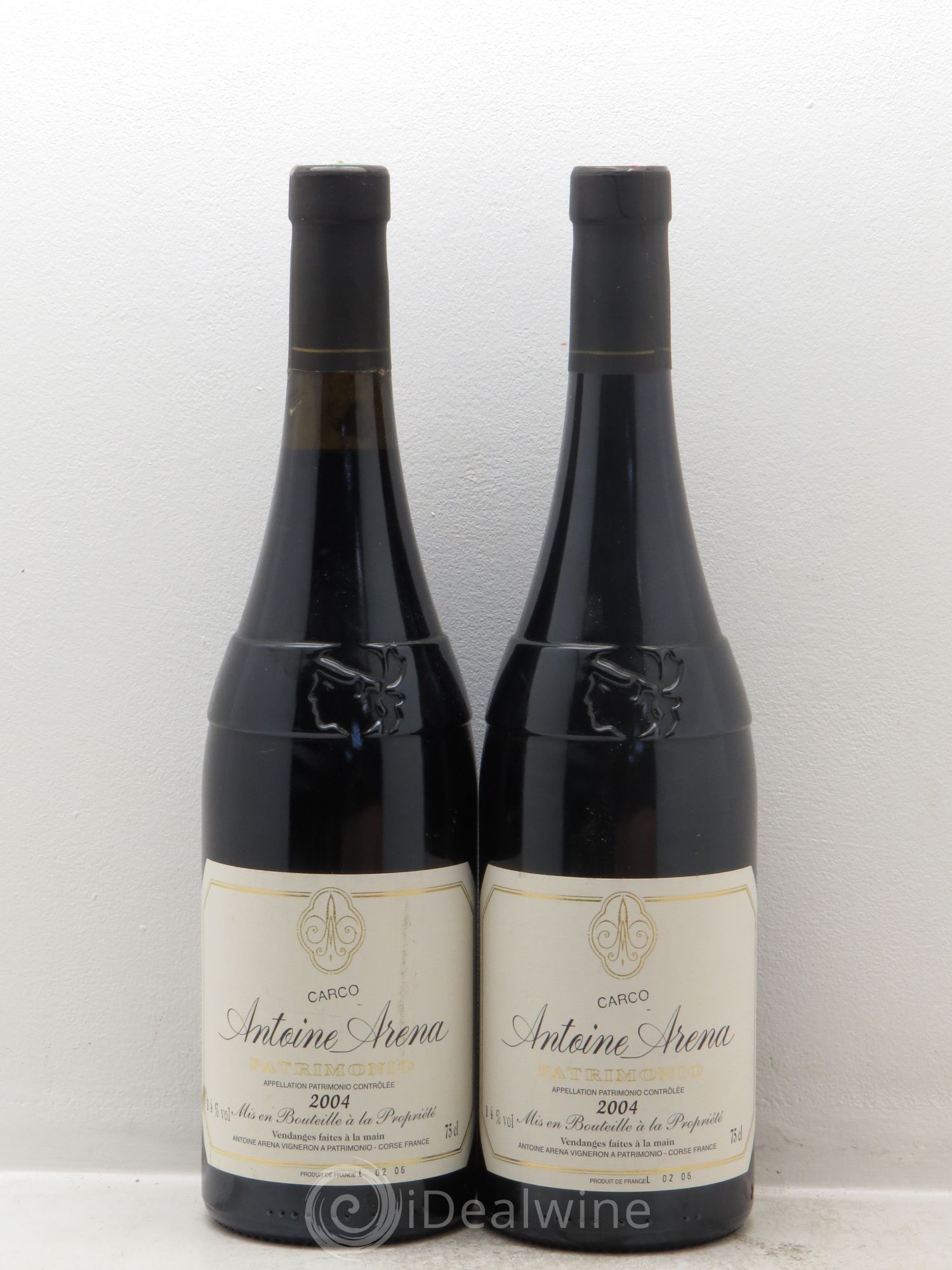 Patrimonio Carco Antoine Arena 2004 - Lot de 2 bouteilles - 0
