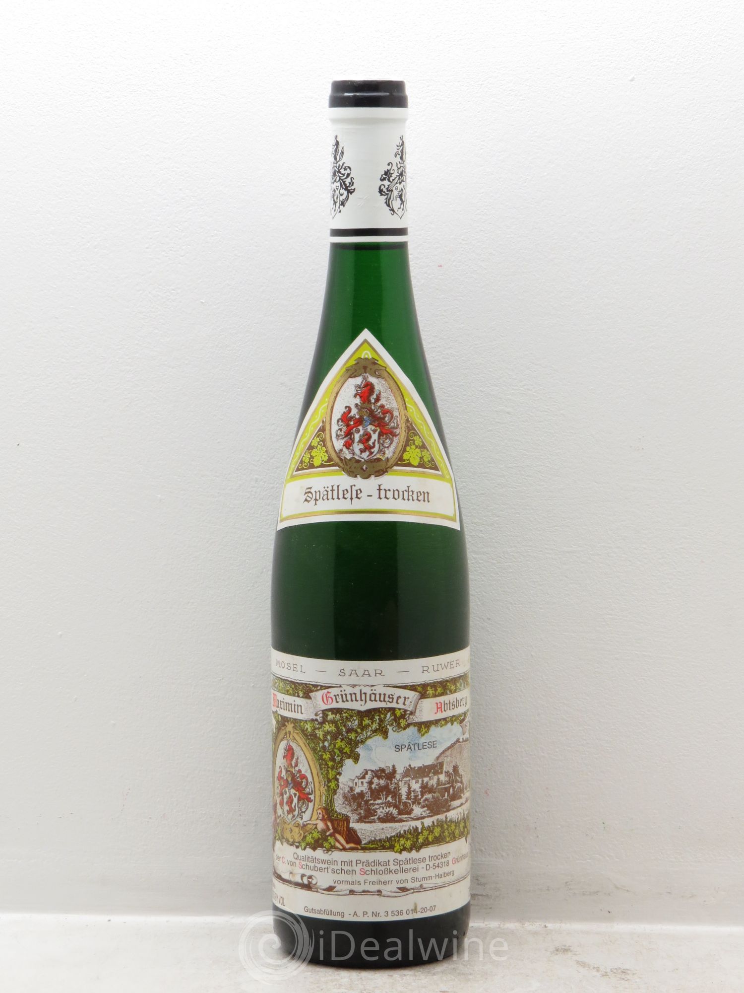 Riesling Von Schubert Maximin Grünhaus Spatlese Abstberg Trocken 2006 - Posten von 1 Flasche - 0
