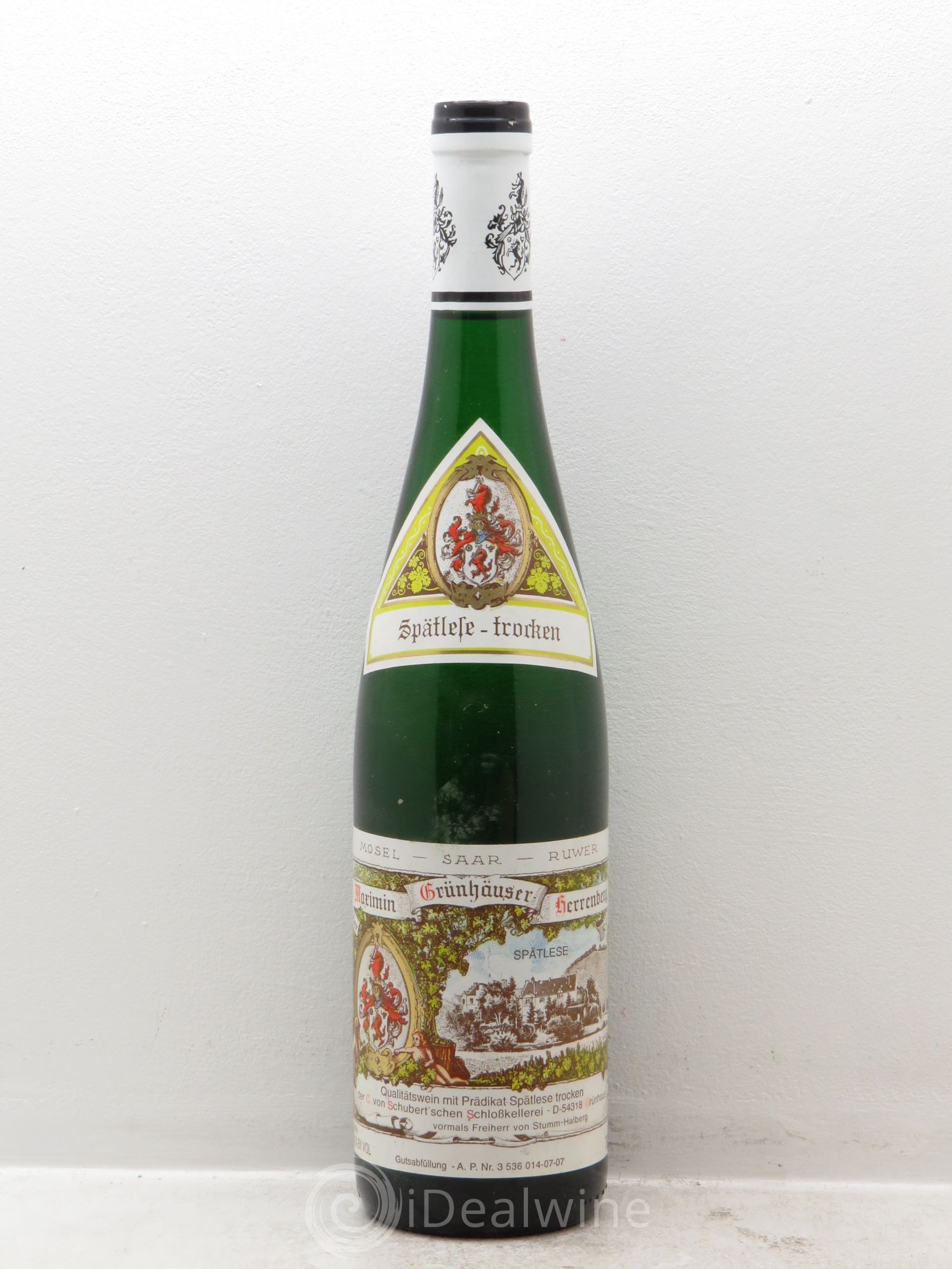 Riesling Von Schubert Maximin Grünhaus Spatlese Abstberg Trocken 2006 - Posten von 1 Flasche - 0