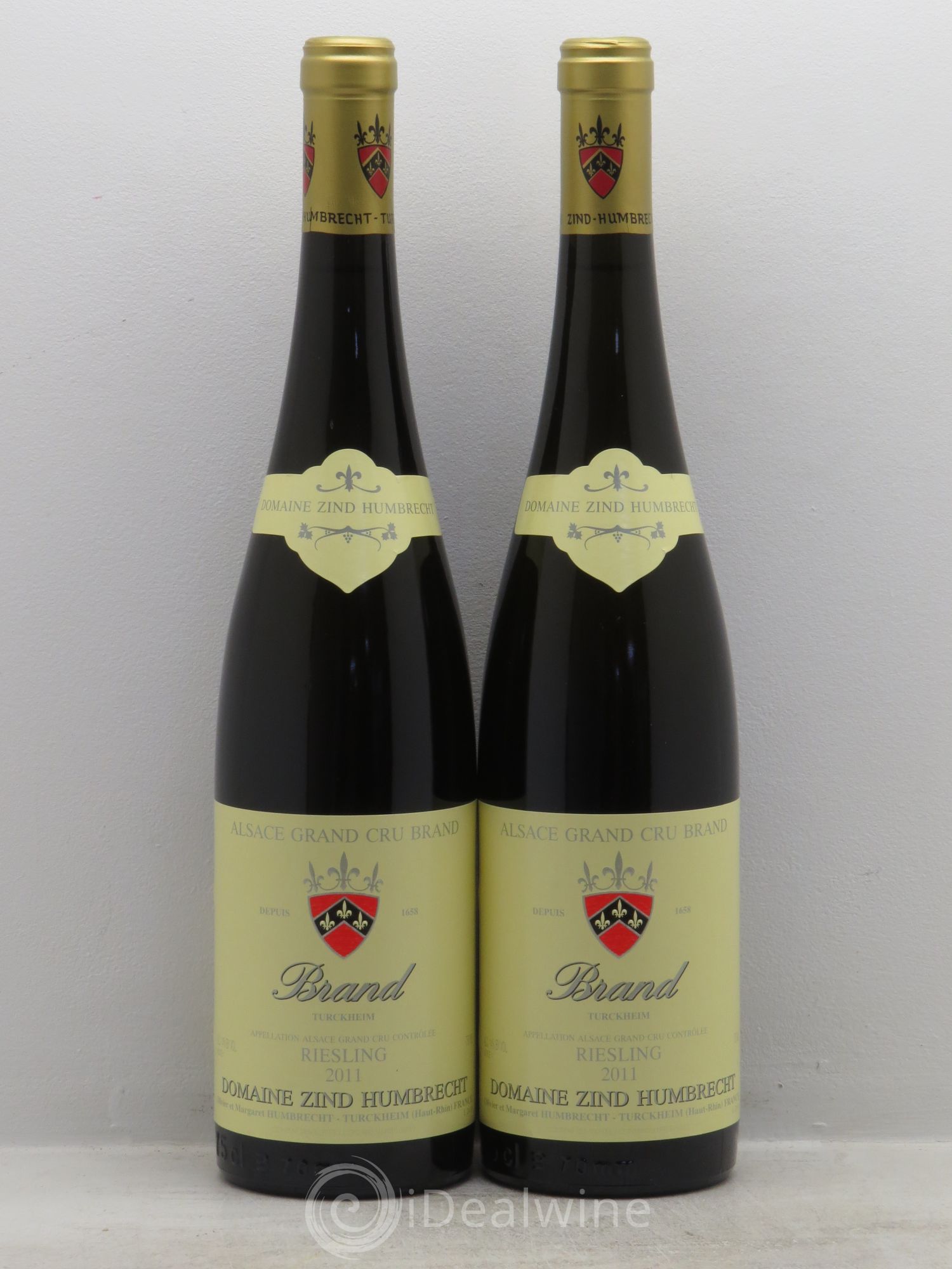 Alsace Riesling Grand Cru Brand Zind-Humbrecht (Domaine) 2011 - Lot de 2 bouteilles - 0