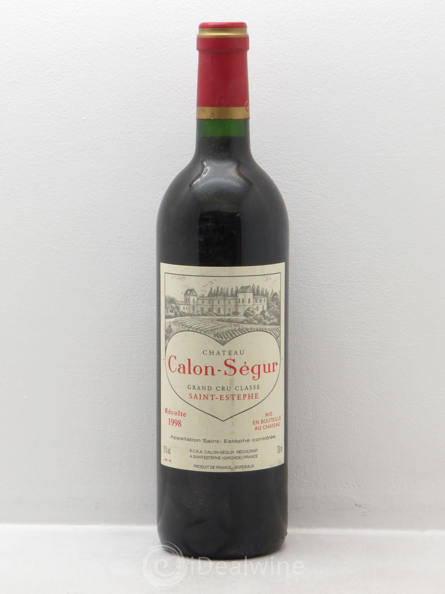 Château Calon Ségur 3ème Grand Cru Classé 1998 - Lot de 1 bouteille - 0