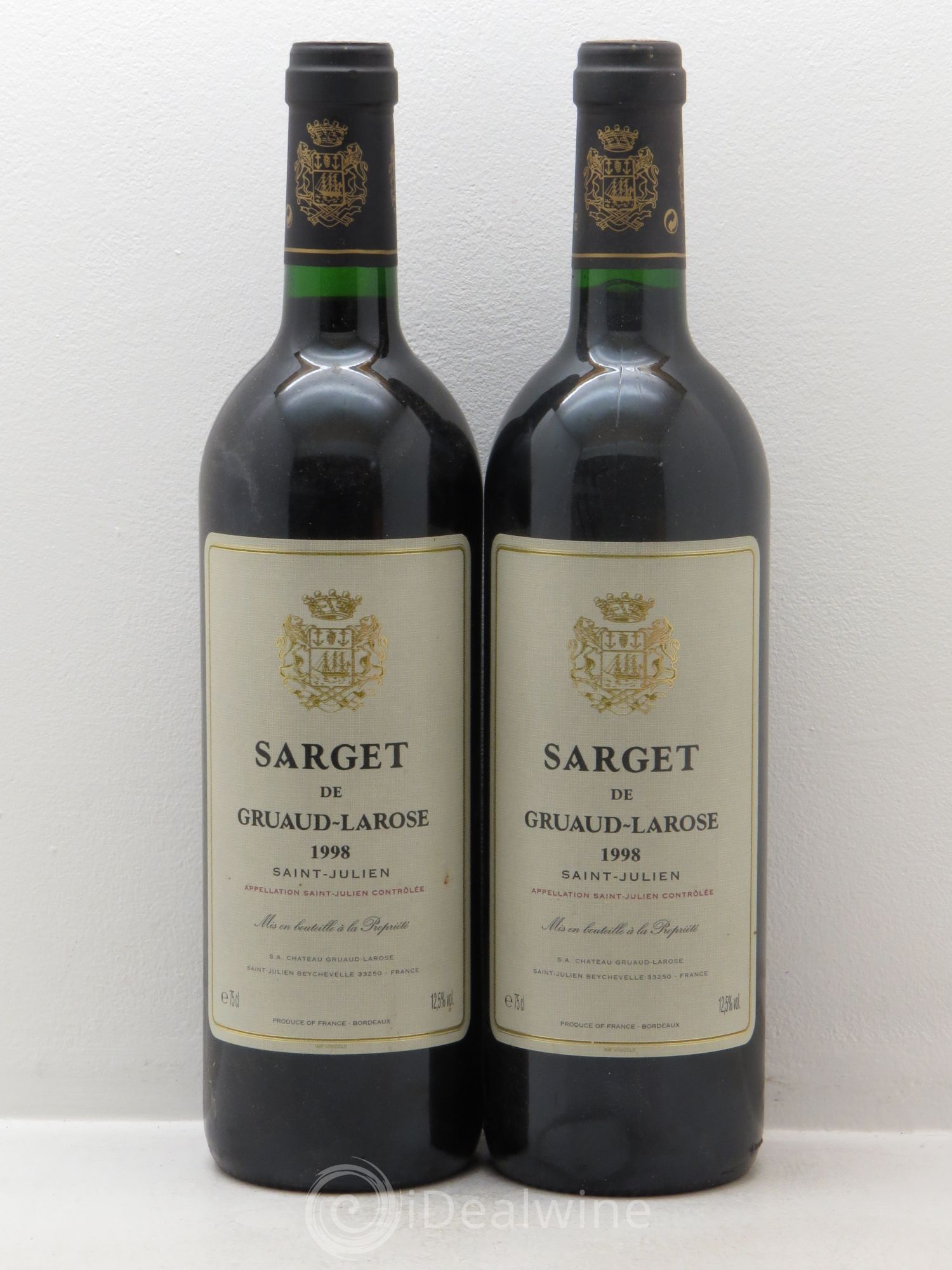 Sarget de Gruaud Larose Second Vin 1998 - Lot de 2 bouteilles - 0