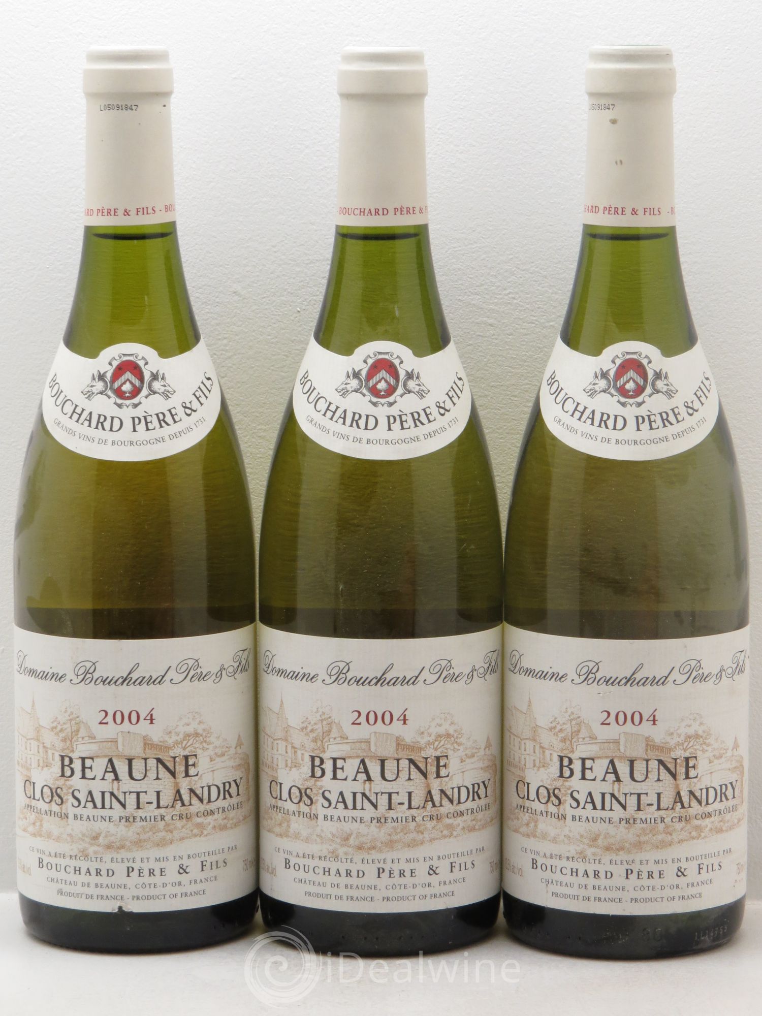 Beaune 1er Cru Clos Saint Landry Monopole Bouchard Père & Fils 2004 - Lot de 3 bouteilles - 0