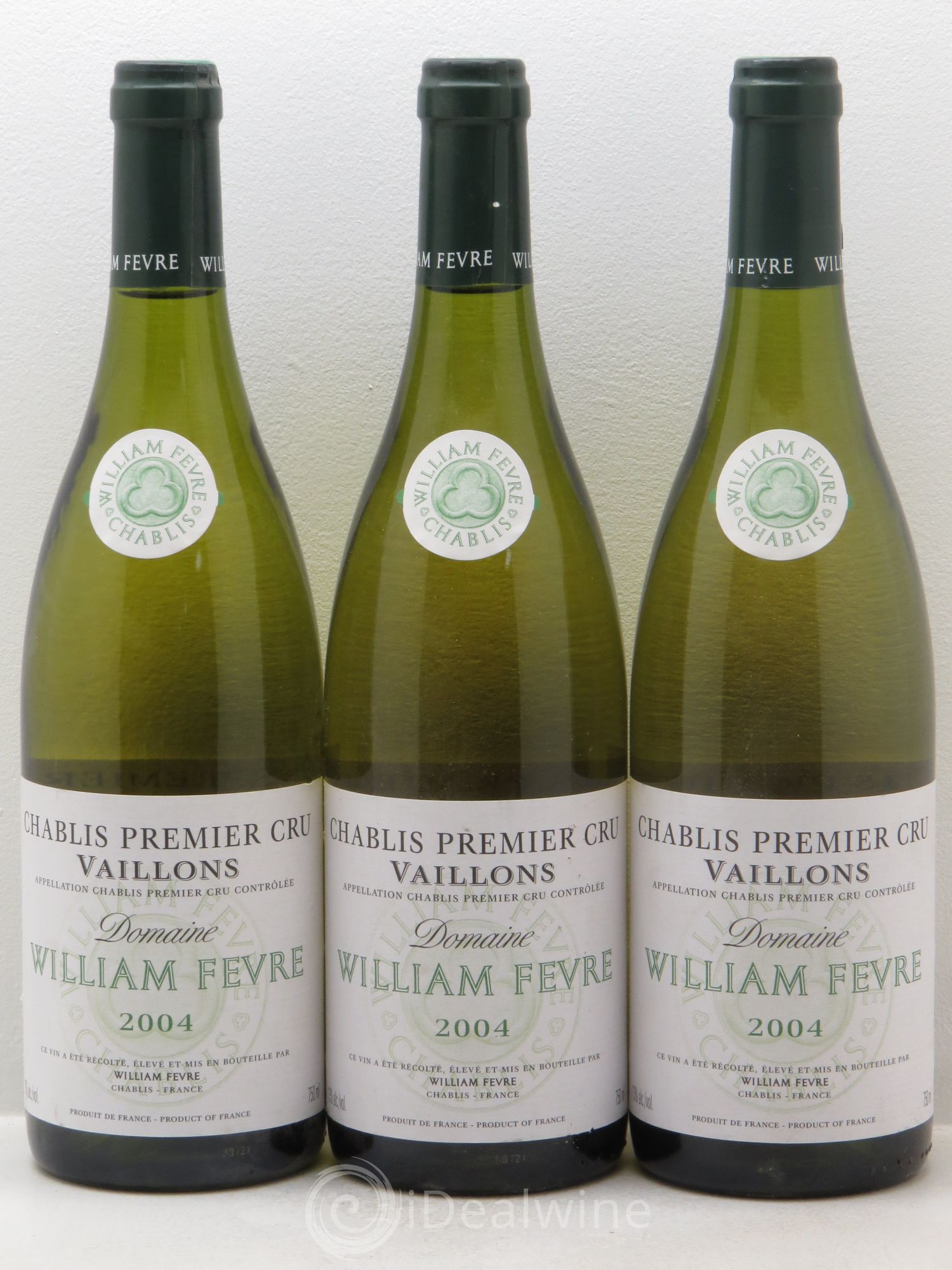 Chablis 1er Cru Vaillons William Fèvre 2004 - Lot de 3 bouteilles - 0