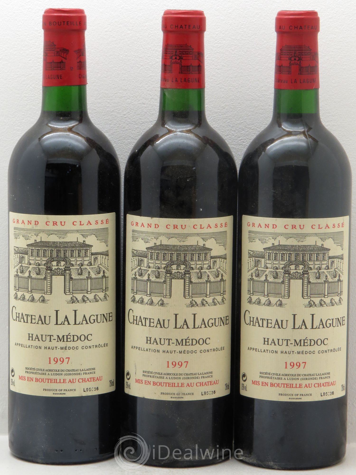 Château la Lagune 3ème Grand Cru Classé 1997 - Lot de 3 bouteilles - 0