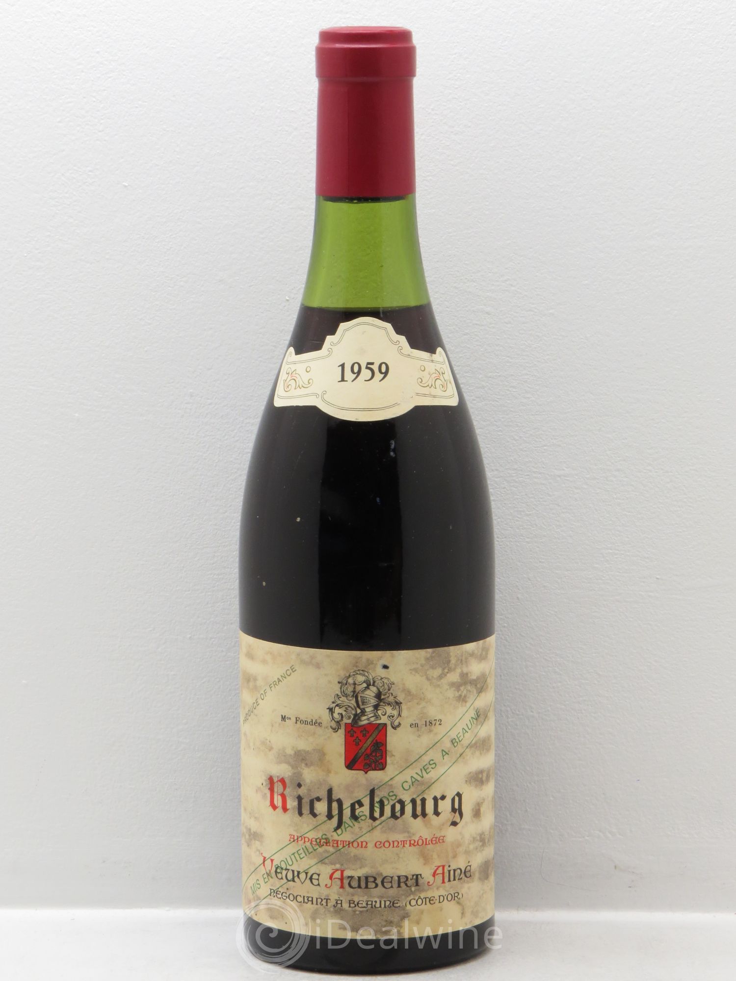 Richebourg Grand Cru Veuve Aubert Ainé 1959 - Posten von 1 Flasche - 0