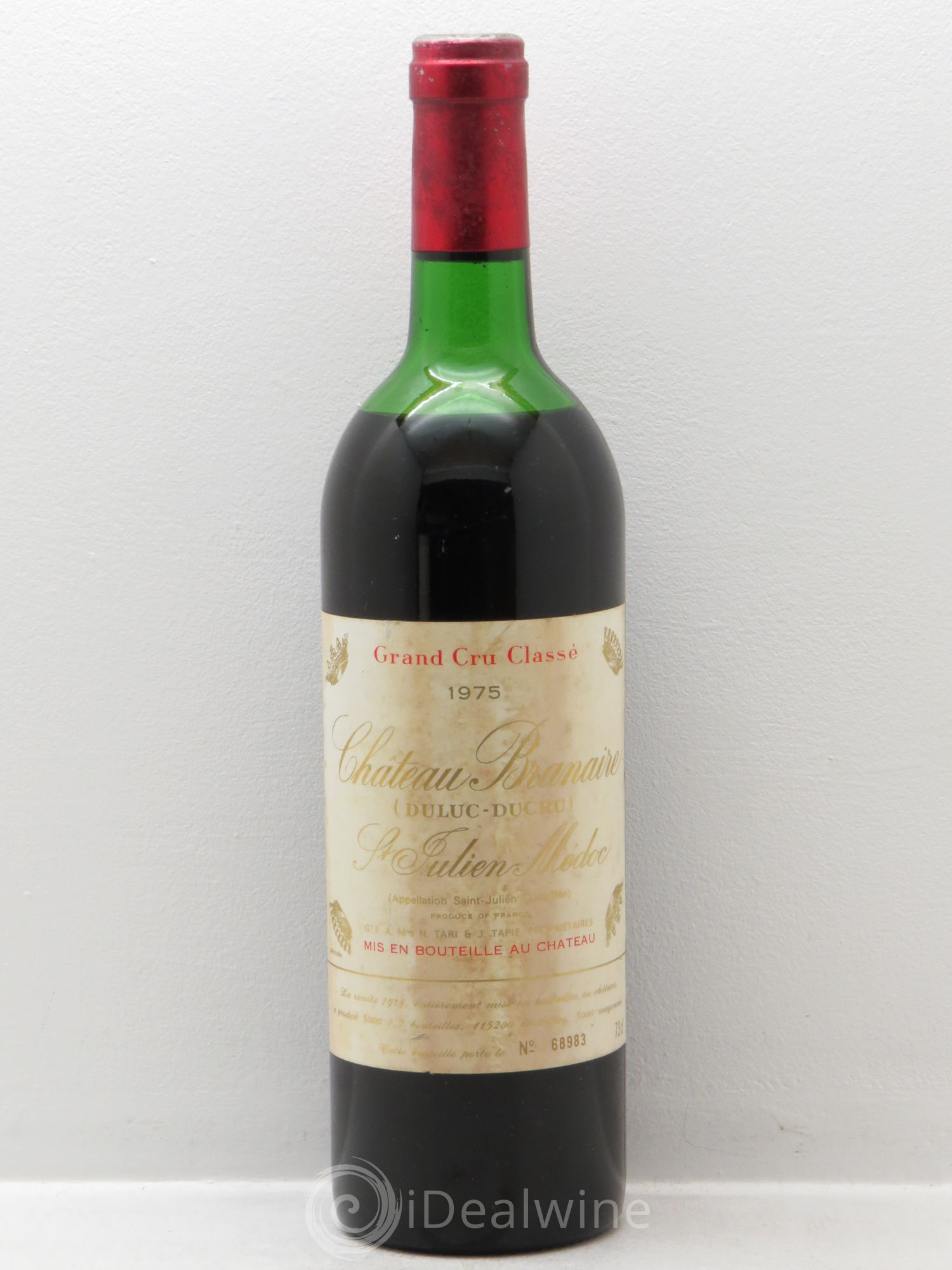 Château Branaire Ducru 4ème Grand Cru Classé 1975 - Lot de 6 bouteilles - 0