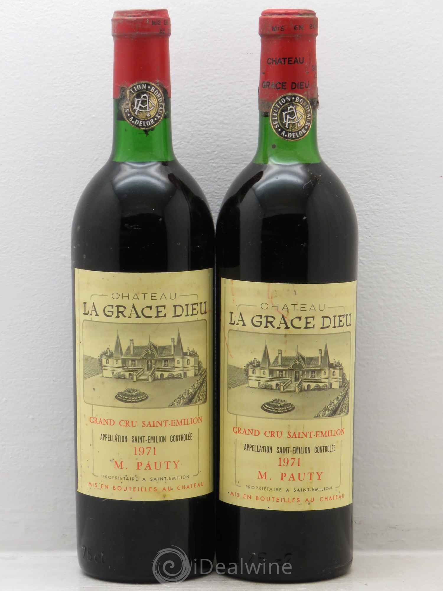 Château la Grâce Dieu 1971 - Lot de 2 bouteilles - 0
