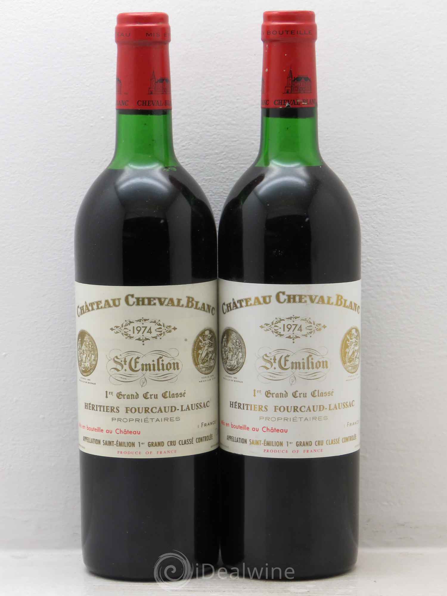 Château Cheval Blanc 1er Grand Cru Classé A 1974 - Lot de 2 bouteilles - 0