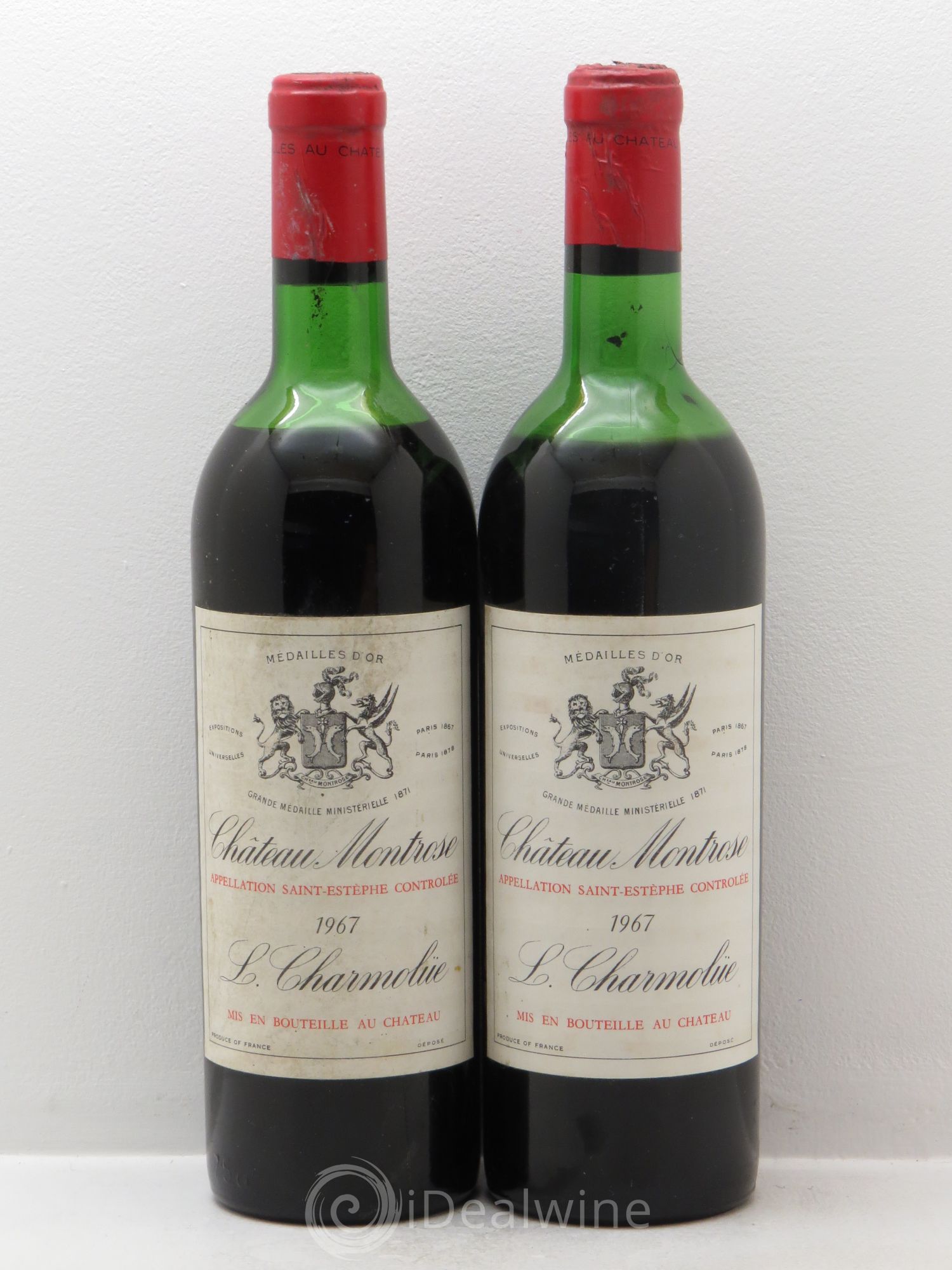 Château Montrose 2ème Grand Cru Classé 1967 - Lot de 2 bouteilles - 0