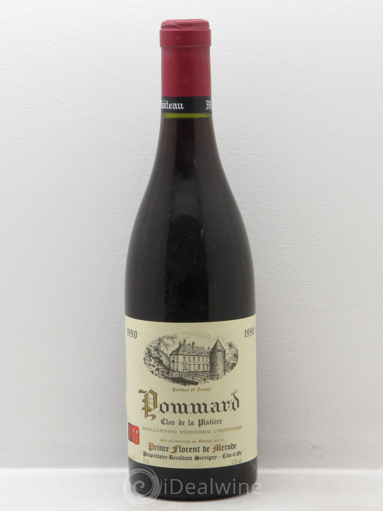 Pommard Clos de la Platière - Prince Florent de Merode 1990 - Posten von 1 Flasche - 0