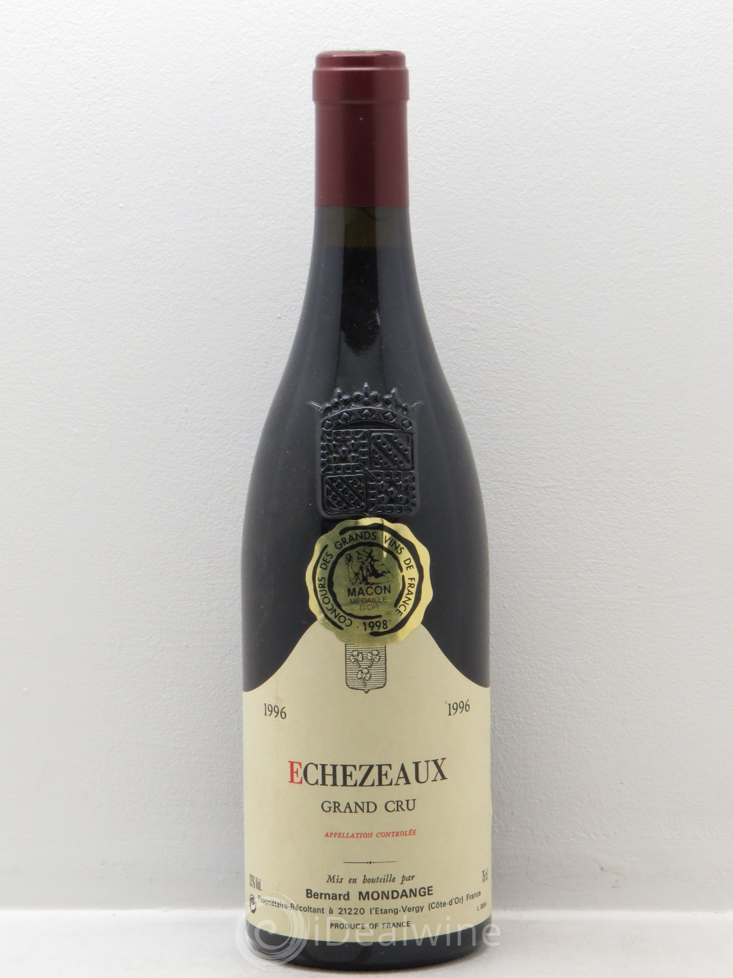 Echezeaux Grand Cru Bernard Mondange 1996 - Lot de 1 bouteille - 0