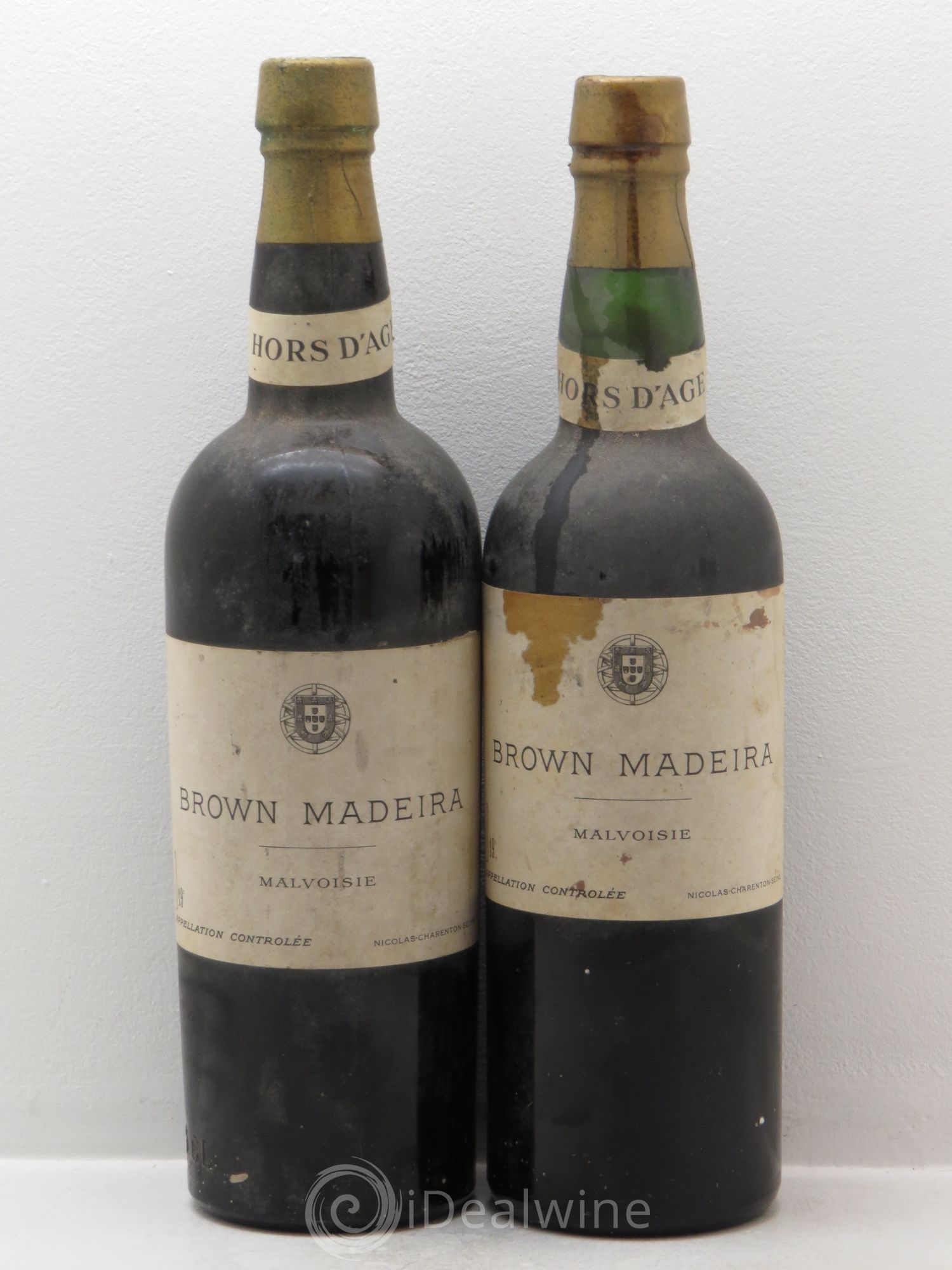 Madère Brown Madeira Malvoisie Hors d'Age Nicolas - Posten von 2 Flaschen - 0
