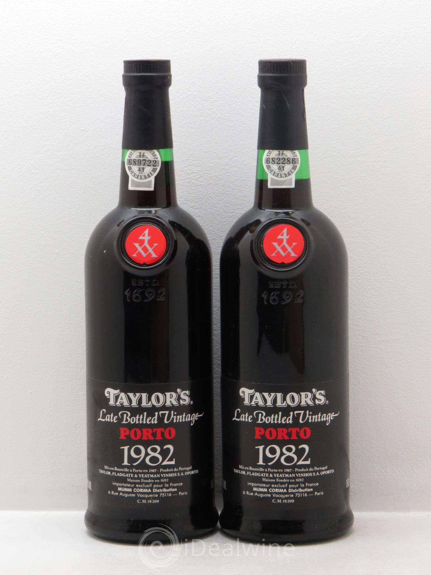 Porto Taylor's Vintage Late Bottled 1982 - Lot de 2 bouteilles - 0