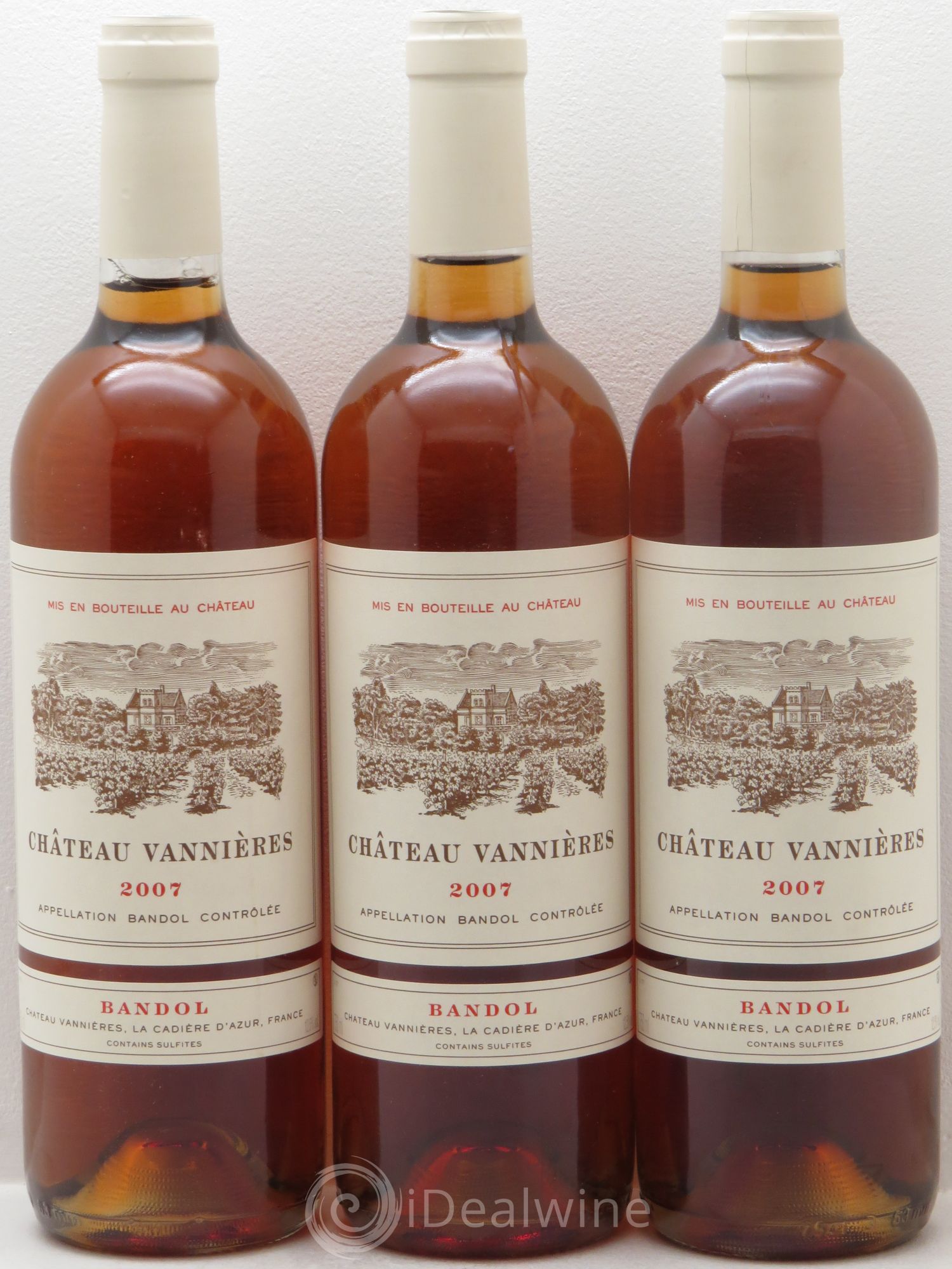 Bandol Château Vannières 2007 - Posten von 3 Flaschen - 0