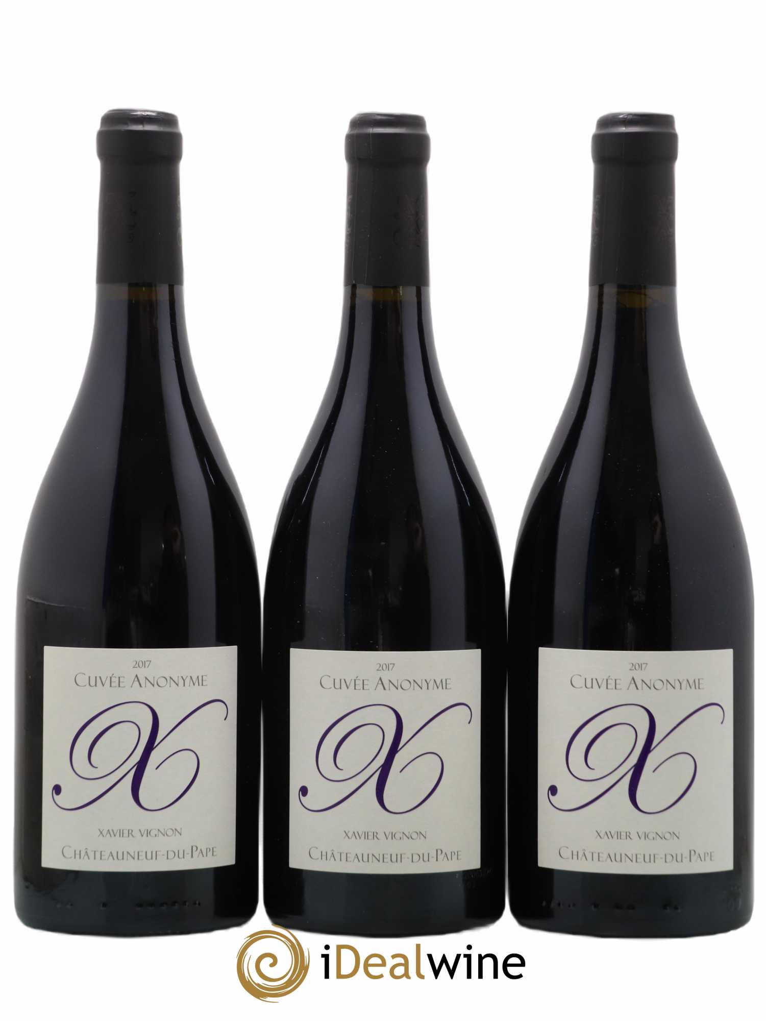 Châteauneuf-du-Pape Cuvee Anonyme Xavier Vignon 2017 - Lot de 3 bouteilles - 0
