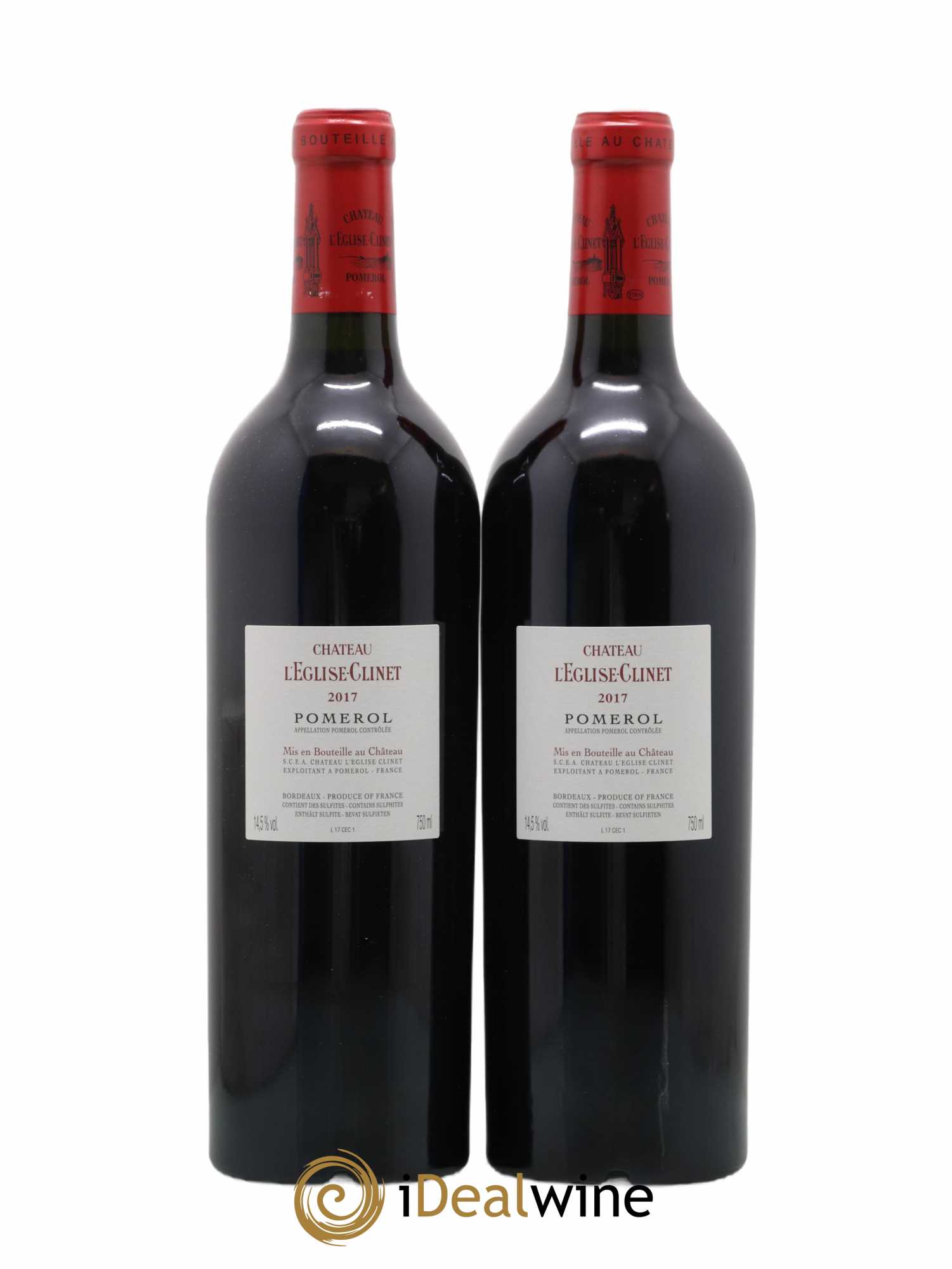 Château l' Église Clinet 2017 - Lot de 2 bouteilles - 1
