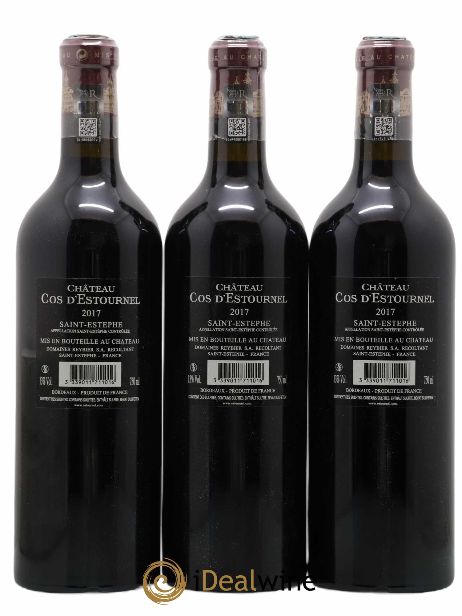 Cos d'Estournel 2ème Grand Cru Classé 2017 - Lot de 3 bouteilles - 1