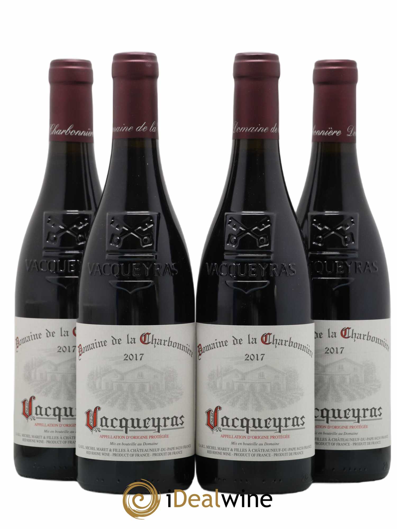 Vacqueyras La Charbonniere 2017 - Lot de 4 bouteilles - 0