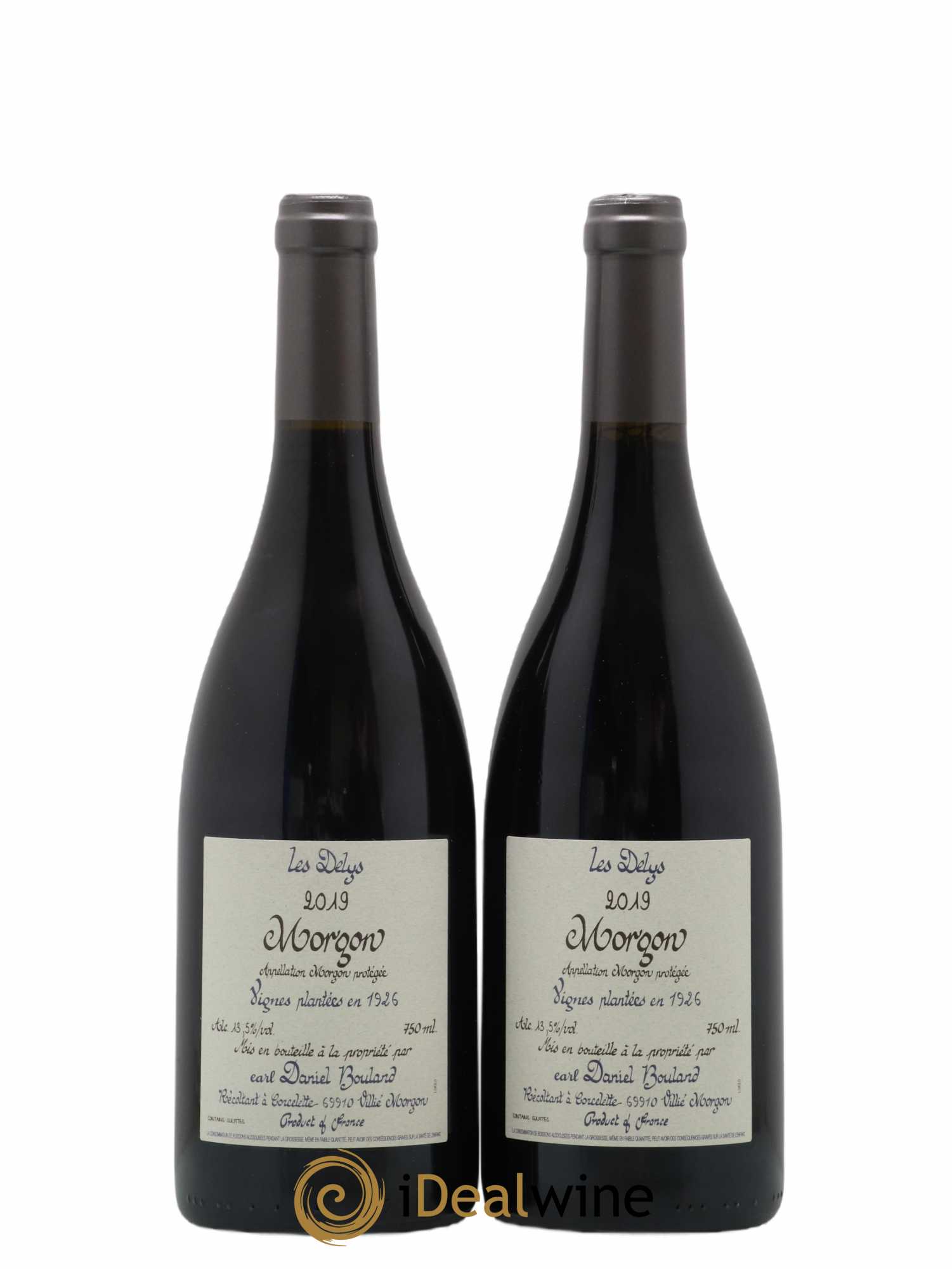 Morgon Les Delys Vielles Vignes de 1926 Daniel Bouland (Domaine) 2019 - Lot de 2 bouteilles - 0