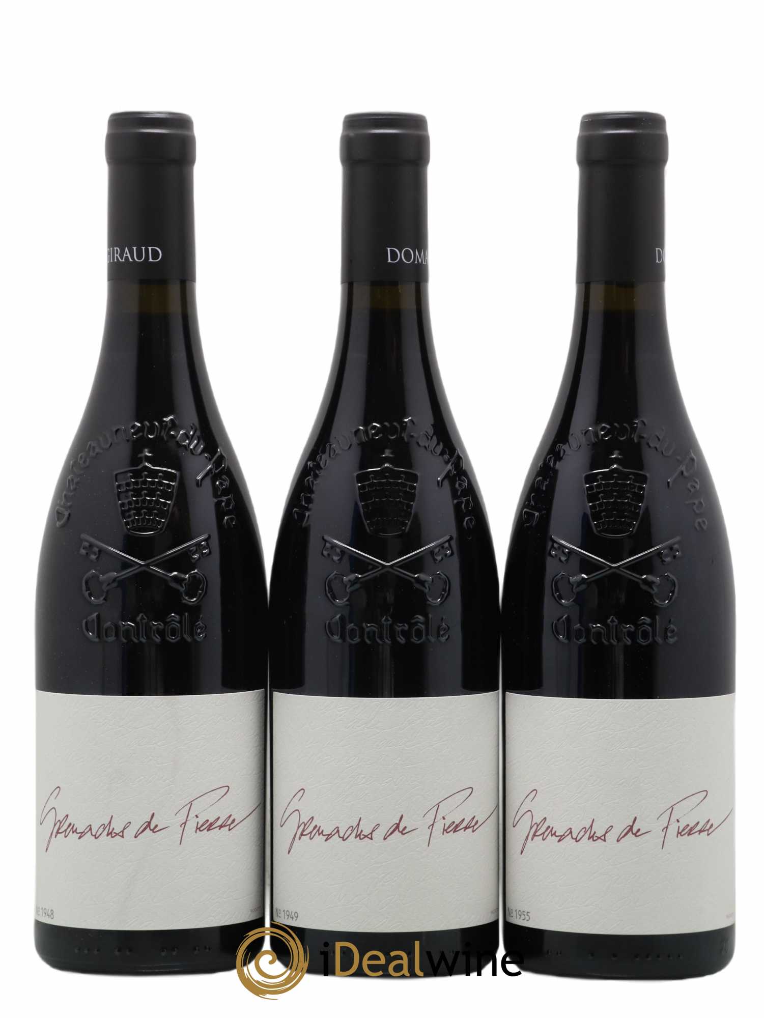 Châteauneuf-du-Pape Les Grenaches De Pierre Giraud (Domaine) 2017 - Lot de 3 bouteilles - 0
