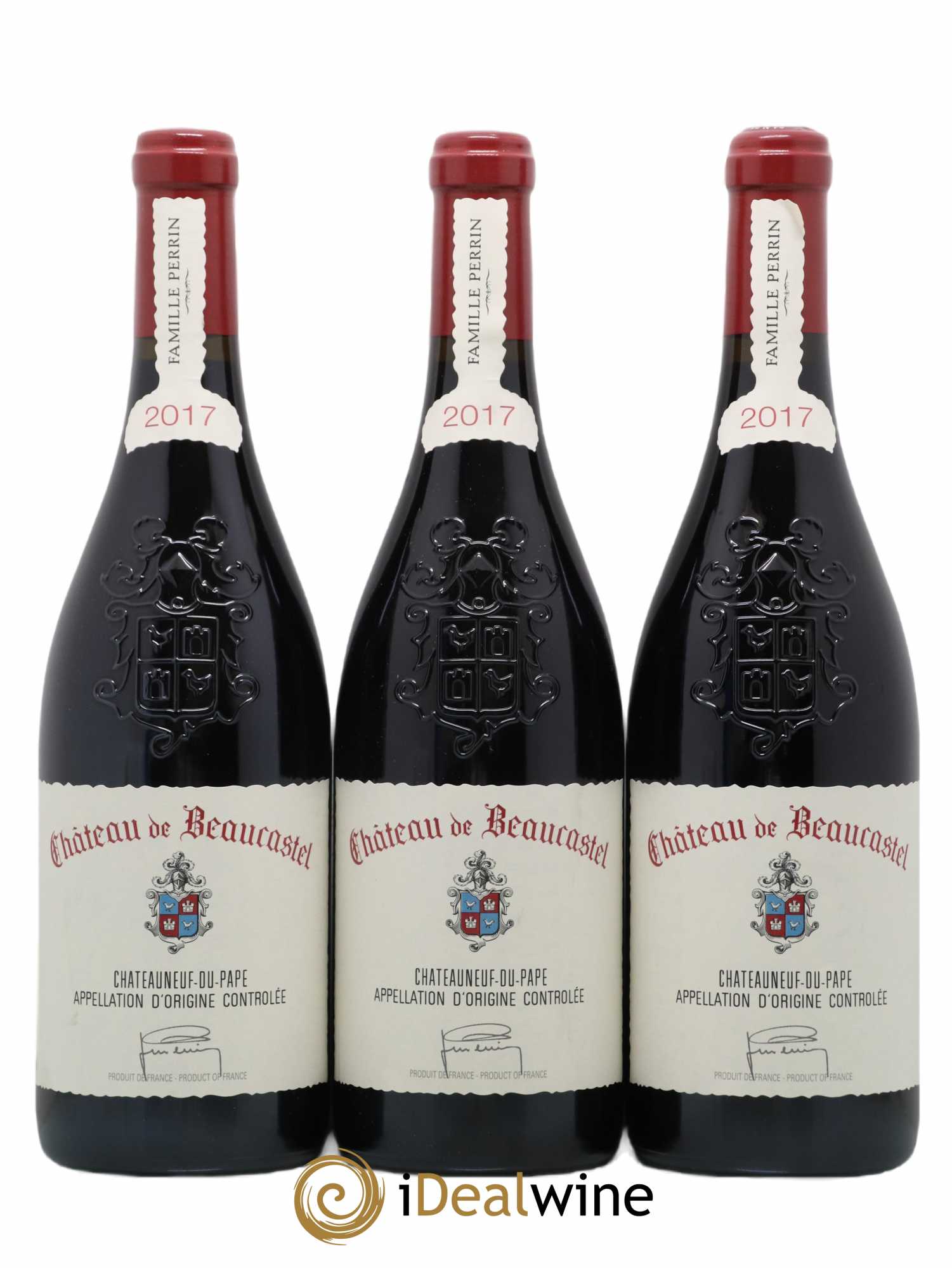 Châteauneuf-du-Pape Château de Beaucastel Famille Perrin 2017 - Lot de 3 bouteilles - 0