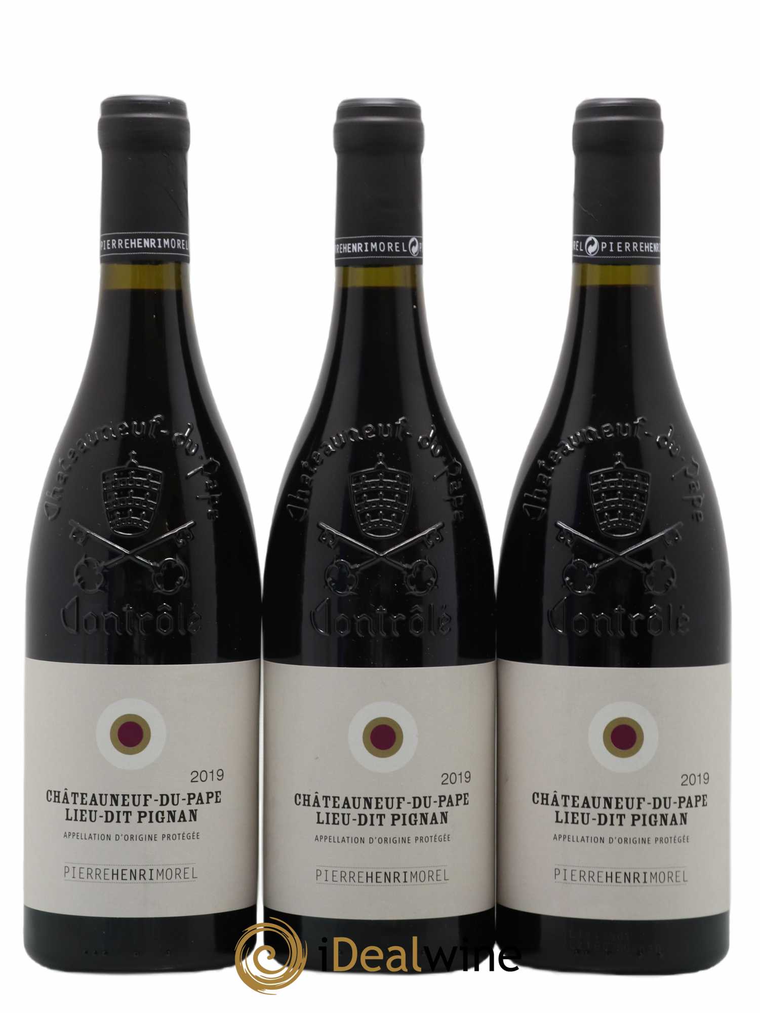 Châteauneuf-du-Pape Lieu Dit Pignan Pierre Henri Morel 2019 - Lot de 3 bouteilles - 0