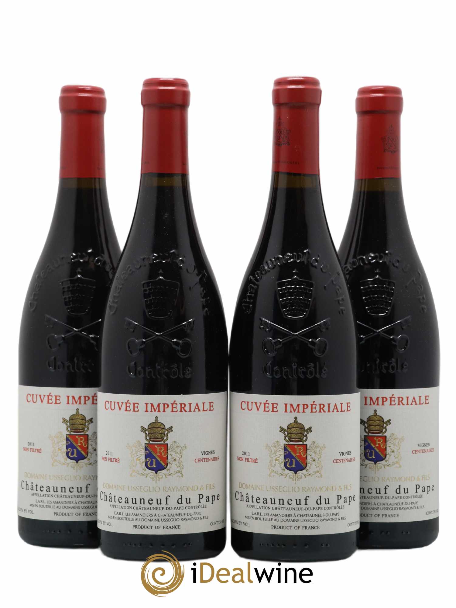 Châteauneuf-du-Pape Cuvée Impériale Raymond Usseglio & Fils (Domaine) 2011 - Lot de 4 bouteilles - 0