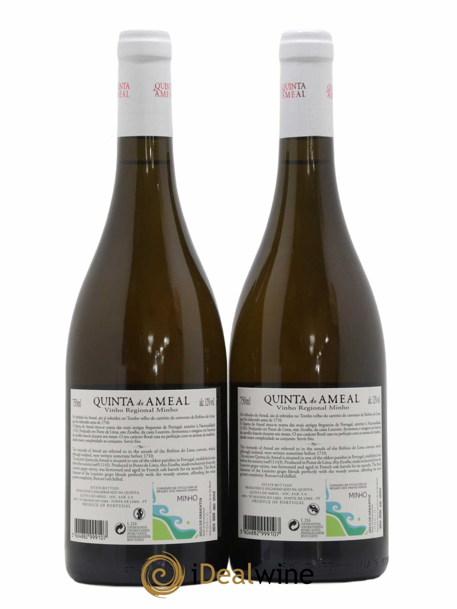 Portugal Quinta Do Ameal Escolha Vinho Regional Minho  2016 - Posten von 2 Flaschen - 1